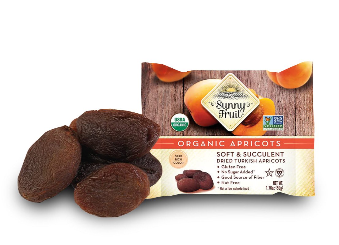 Sunny Fruit Meruňky sušené na slunci BIO - 50 g - lahodné a šťavnaté Sunny Fruit