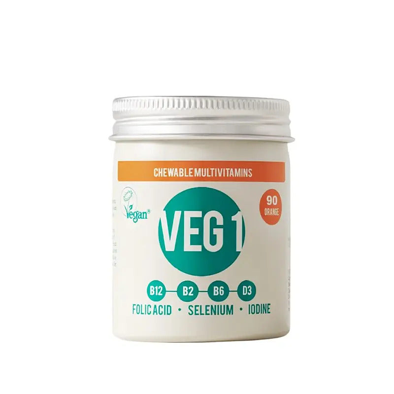 Vegan Society Multivitamin Veg1 s pomerančem (90 tablet) - min. trv. do 06/25 - pro celou rodinu Vegan Society