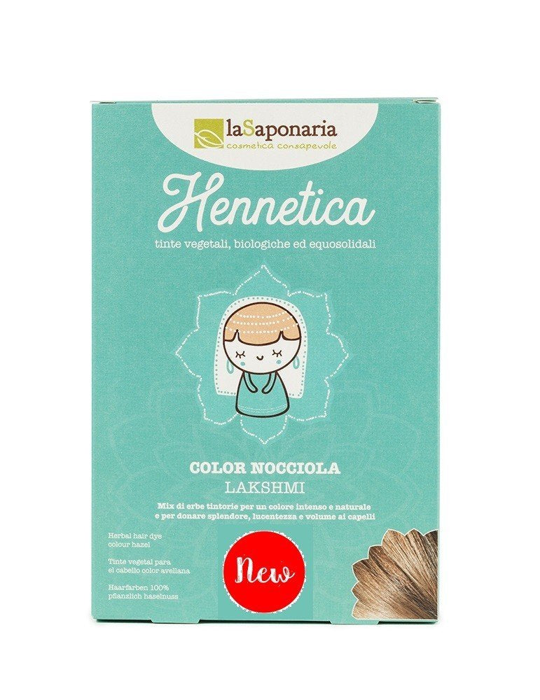 laSaponaria Přírodní barva na vlasy Lakshmi BIO (100 g) - lískový ořech - pošk. obal laSaponaria