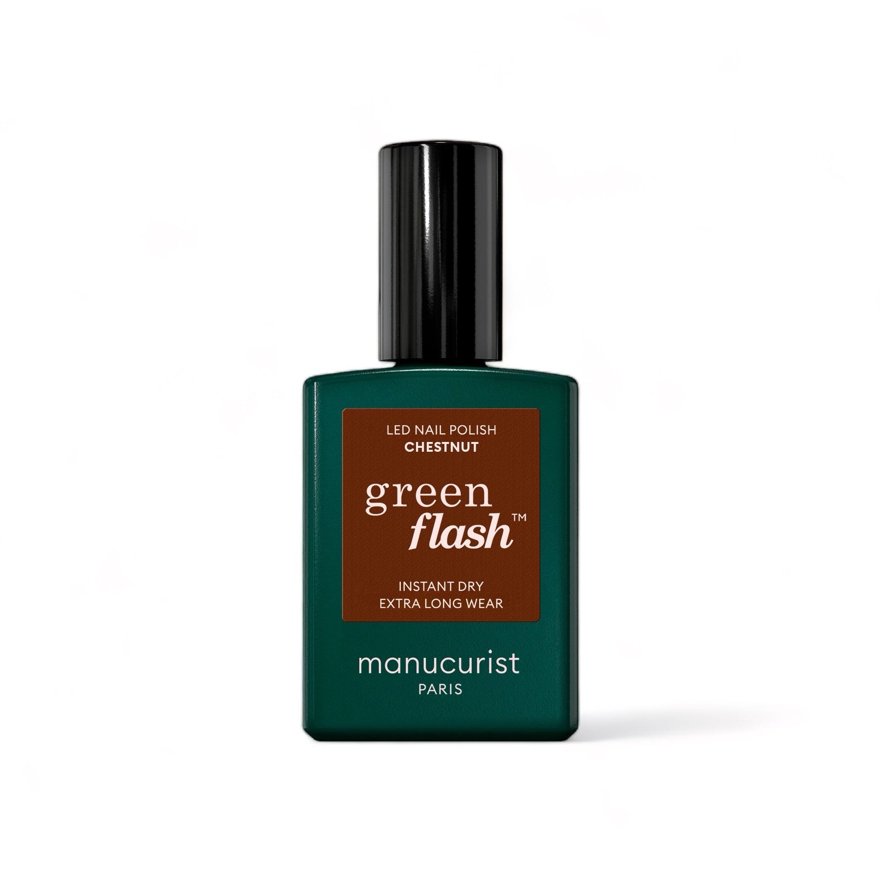 Manucurist Green Flash LED gel lak na nehty - Chestnut (15 ml) - hnědá kaštanová barva Manucurist