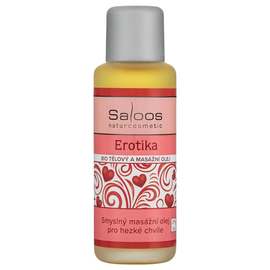 Saloos Tělový a masážní olej Erotika BIO (50 ml) - ideální pro partnerské masáže Saloos