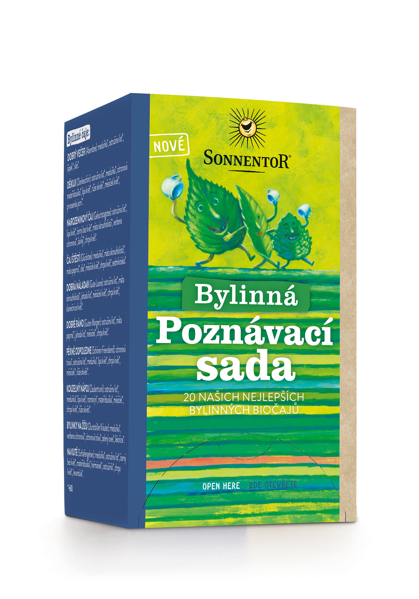 Sonnentor Bylinná poznávací sada čajů BIO - nálevové sáčky (20 ks) - 20 nejlepších bylinných bio čajů Sonnentor