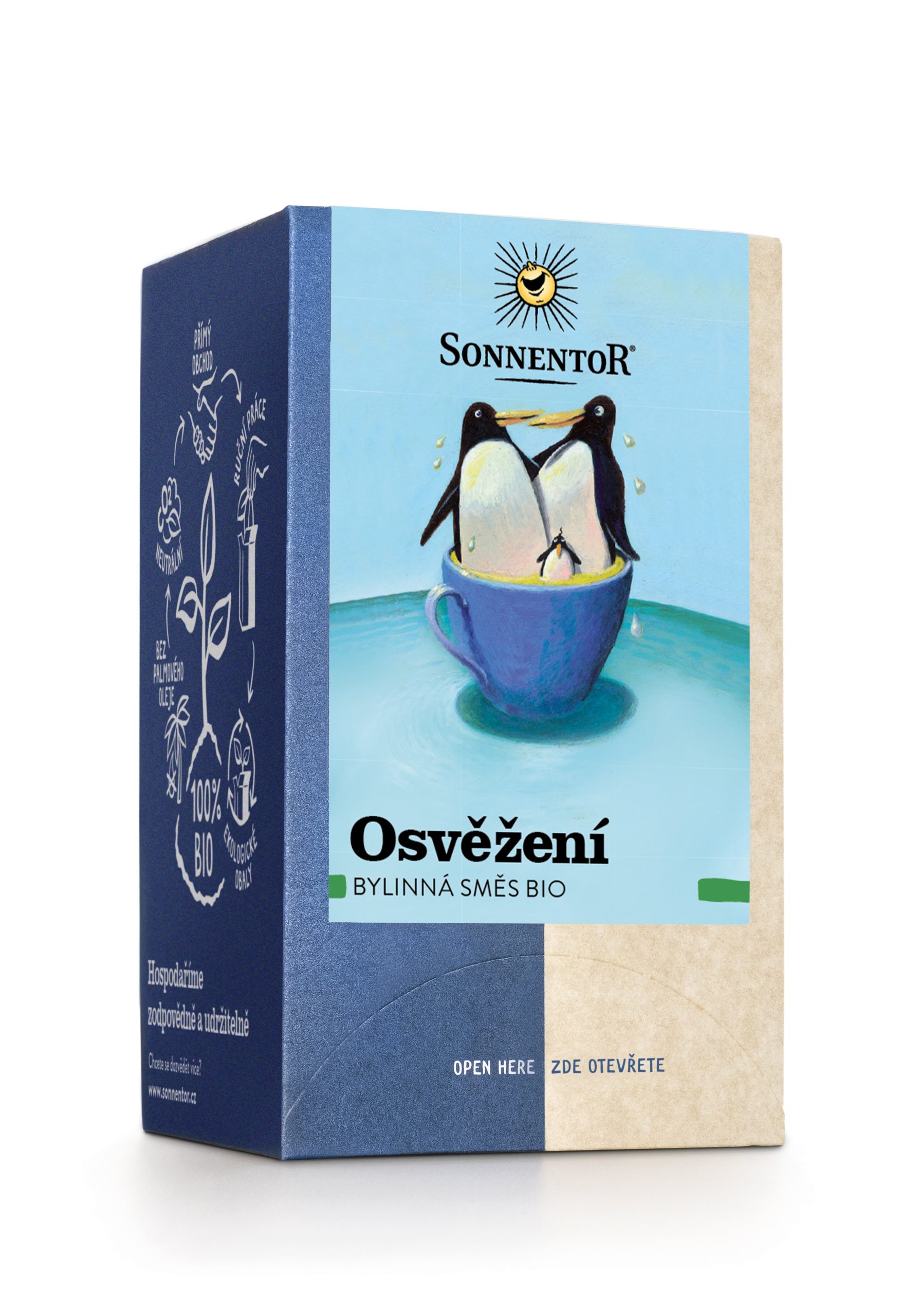 Sonnentor Bylinná směs Osvěžení BIO - nálevové sáčky (18 x 1