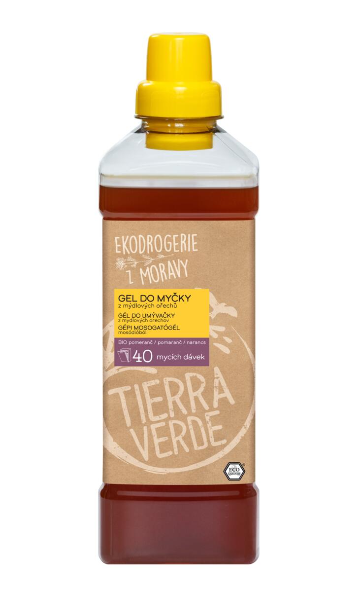 Tierra Verde Gel do myčky na nádobí - INOVACE - 1 l - z mýdlových ořechů v bio kvalitě Tierra Verde