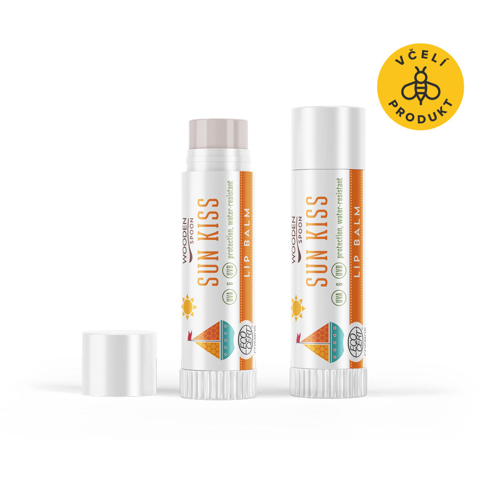 Wooden Spoon Opalovací balzám na rty Sun Kiss SPF 45 BIO (4