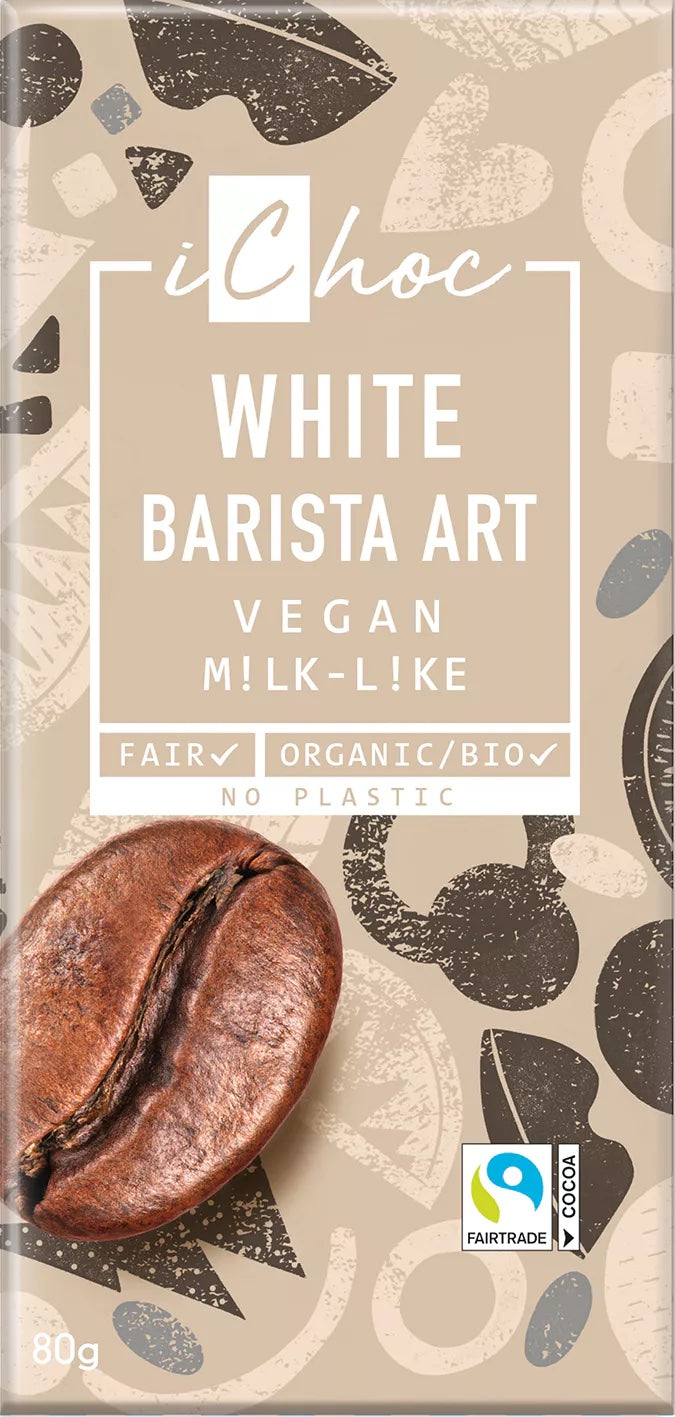 iChoc Čokoláda s kávou rostlinná BIO (80 g) - fair trade kvalita iChoc