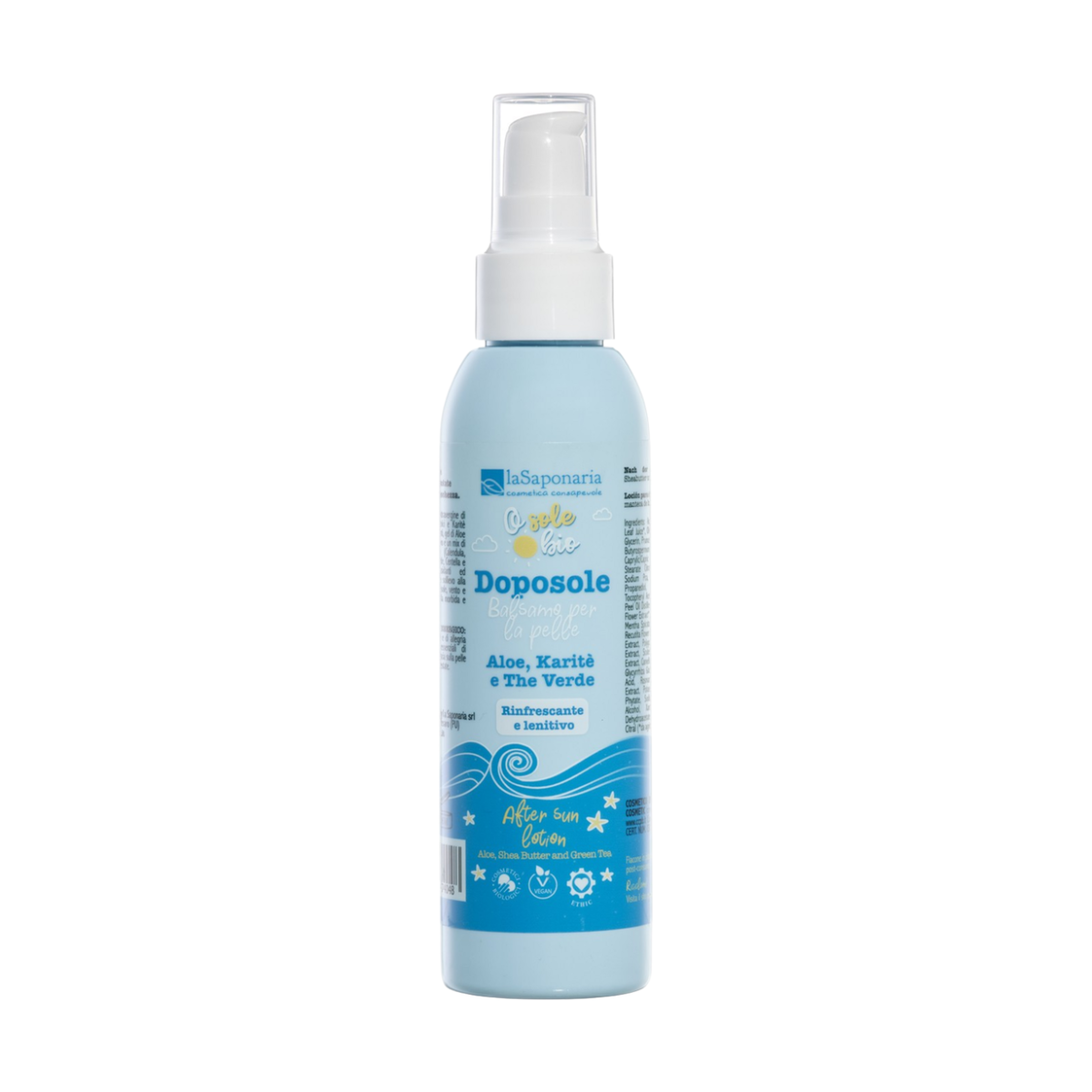 laSaponaria Zklidňující tělové mléko po opalování BIO (150 ml) - s bylinkami a aloe vera laSaponaria