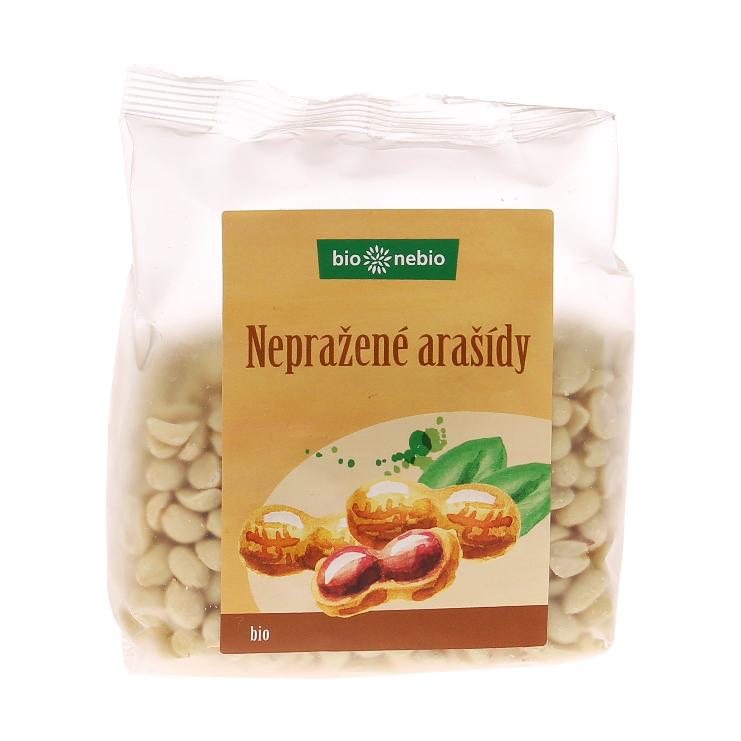 Arašídy loupané nepražené 200 g BIO   BIO NEBIO Bio nebio