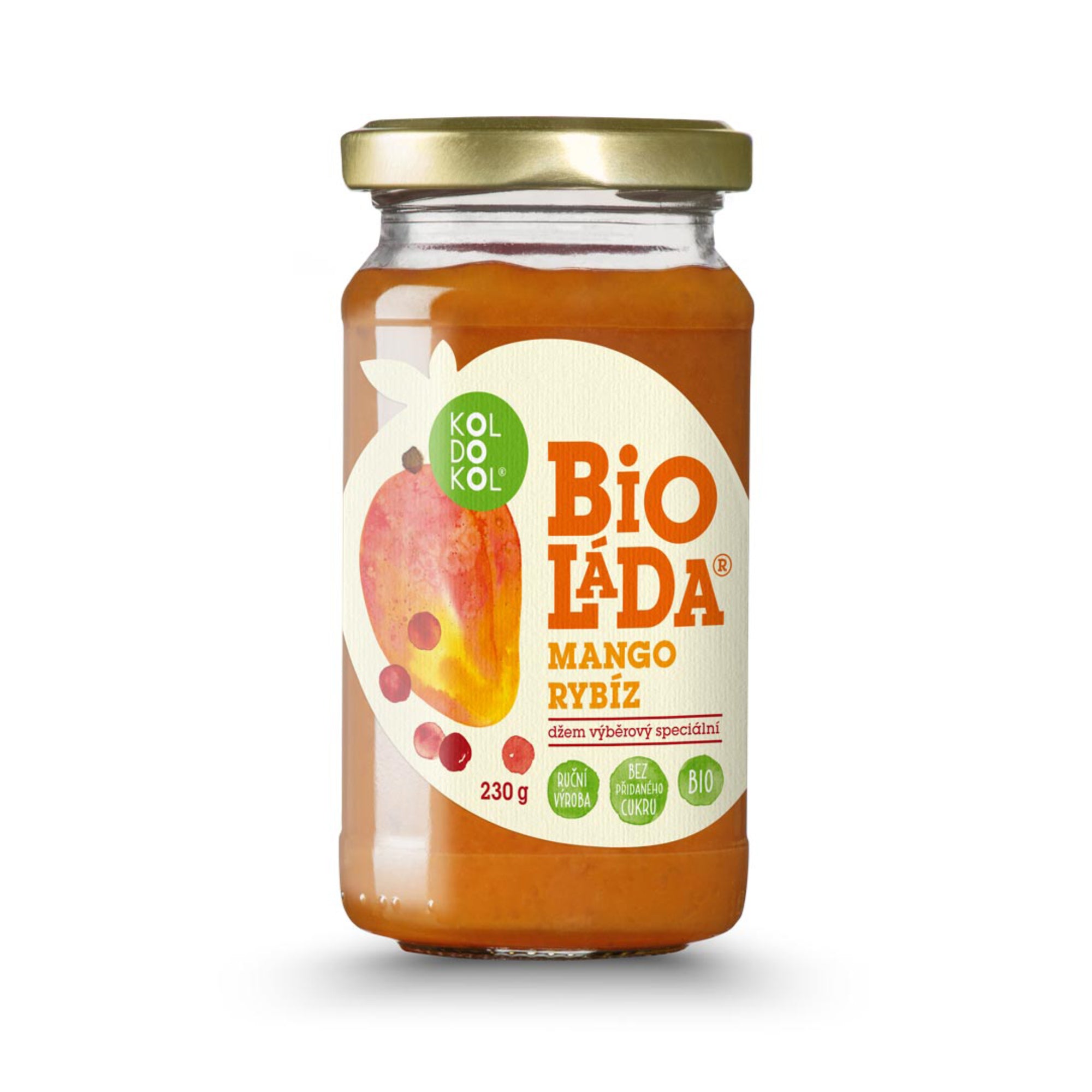 Bioláda pomazánka ovocná mango a rybíz 230 g BIO   KOLDOKOL Koldokol