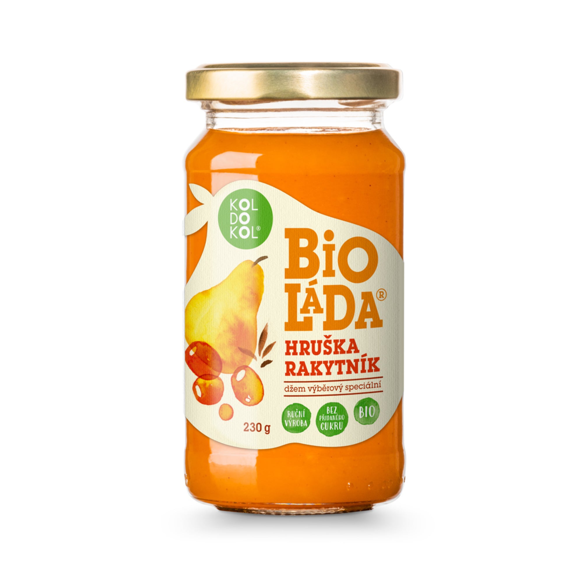 Bioláda pomazánka ovocná rakytník a hruška 230 g BIO   KOLDOKOL Koldokol