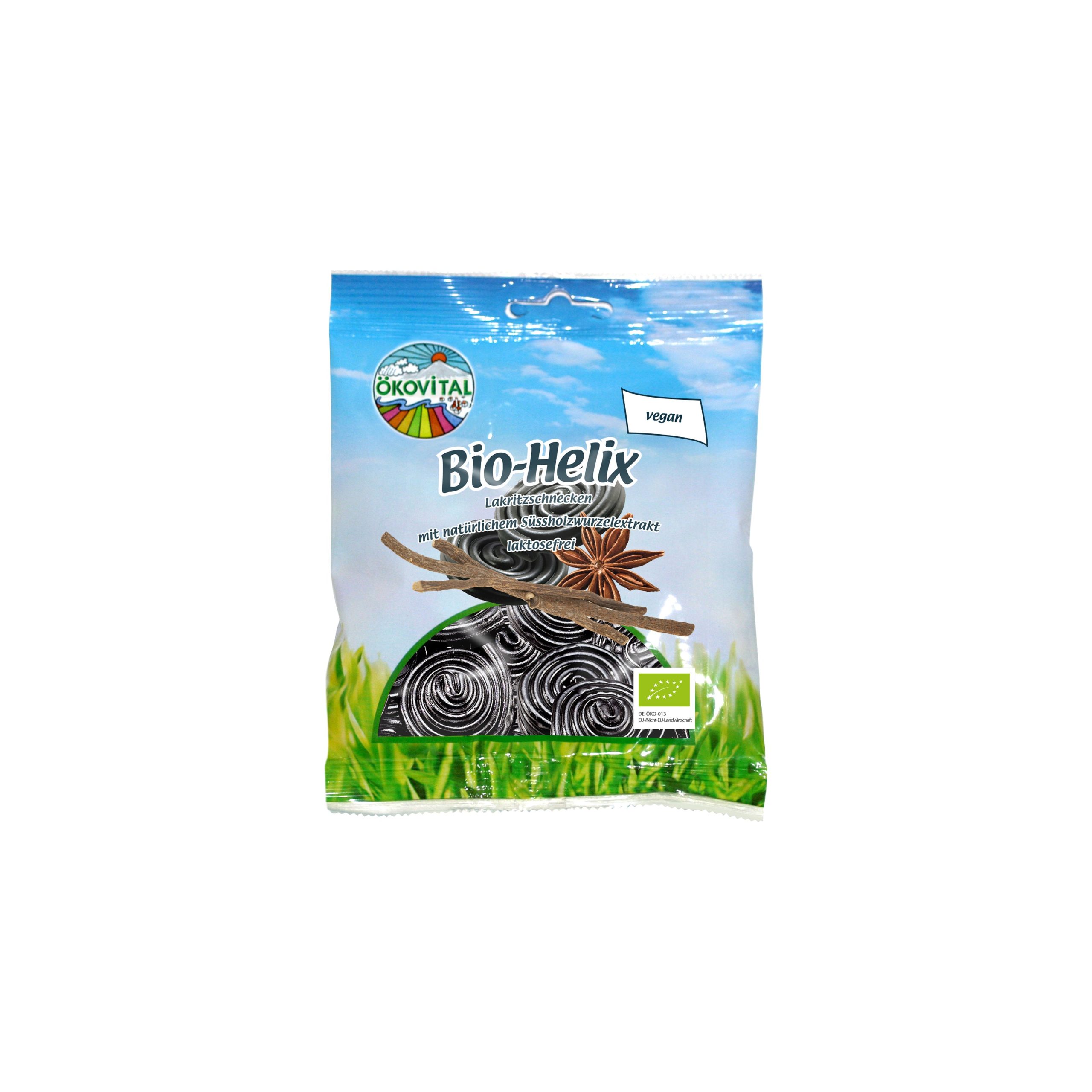 Bonbony lékořicoví šneci vegan 80 g BIO   ÖKOVITAL ÖKOVITAL