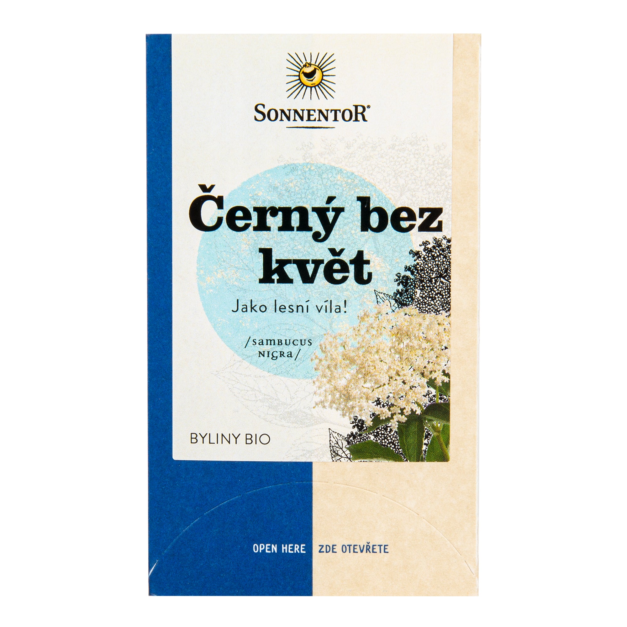 Čaj Černý bez květ 27 g BIO   SONNENTOR Sonnentor