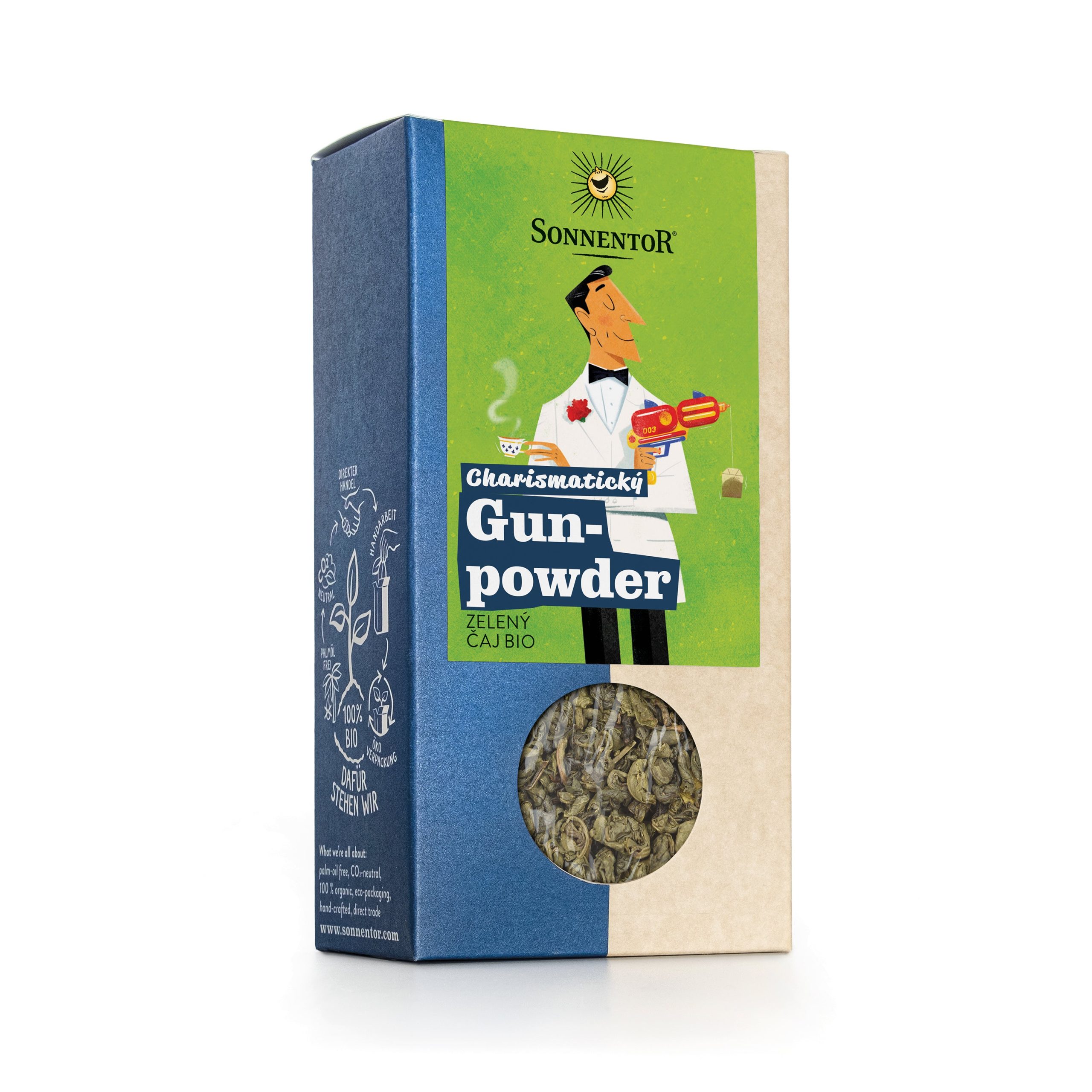 Čaj Gunpowder zelený sypaný 100 g BIO   SONNENTOR Sonnentor
