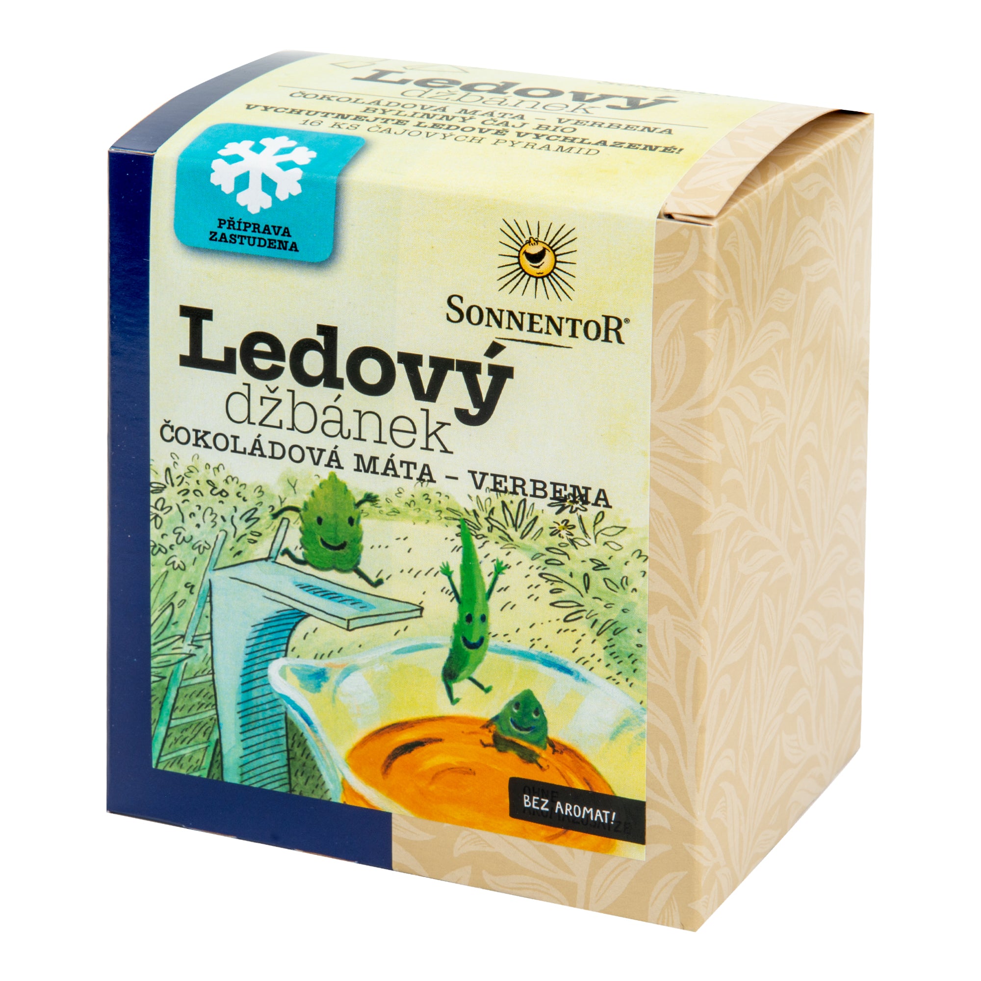 Čaj Ledový džbánek čokoládová máta - verbena 32 g BIO   SONNENTOR Sonnentor