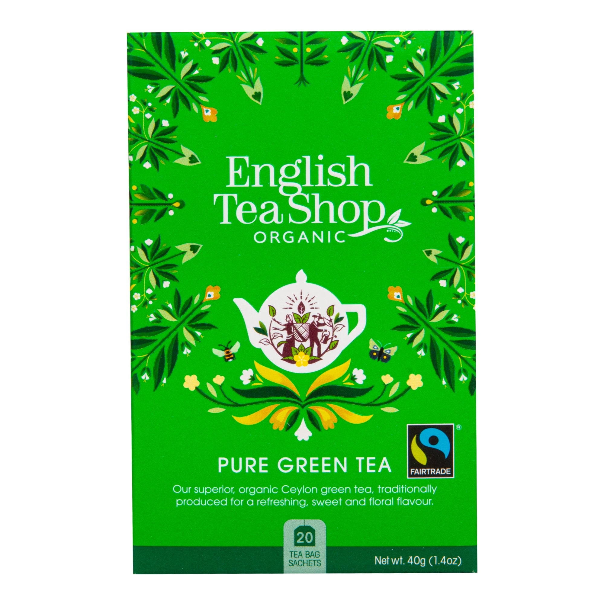 Čaj Zelený Fair Trade 20 sáčků BIO   ENGLISH TEA SHOP English Tea Shop
