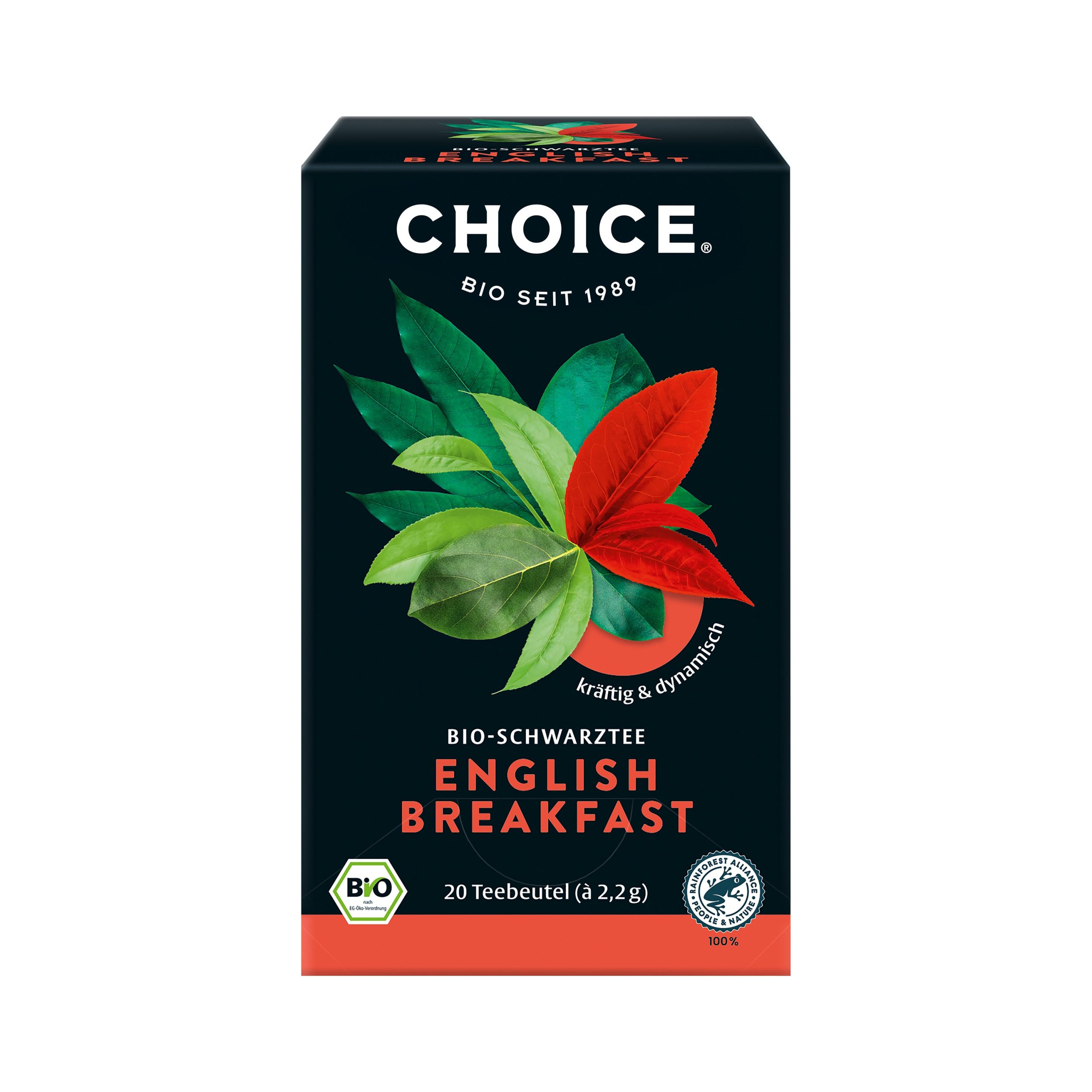 Čaj černý English breakfast 20 sáčků 44 g BIO   CHOICE Choice