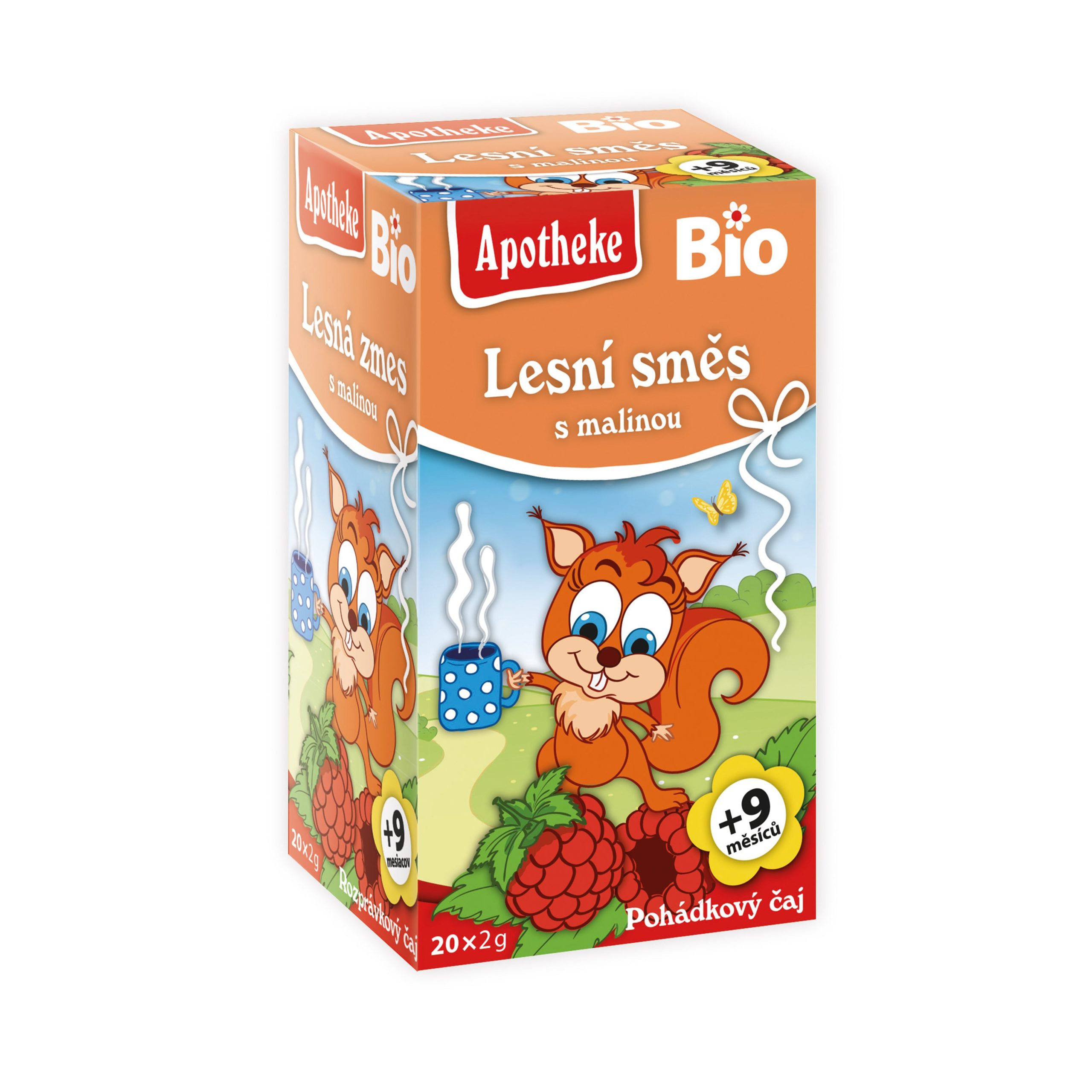 Čaj dětský Lesní směs s malinou 20 sáčků 40 g BIO   MEDIATE Apotheke