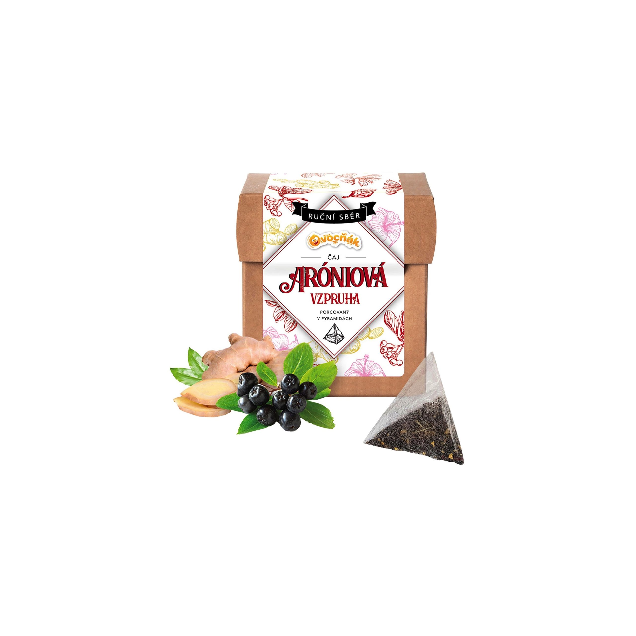Čaj ovocný aróniová vzpruha 12 x 4 g   OVOCŇÁK Ovocňák