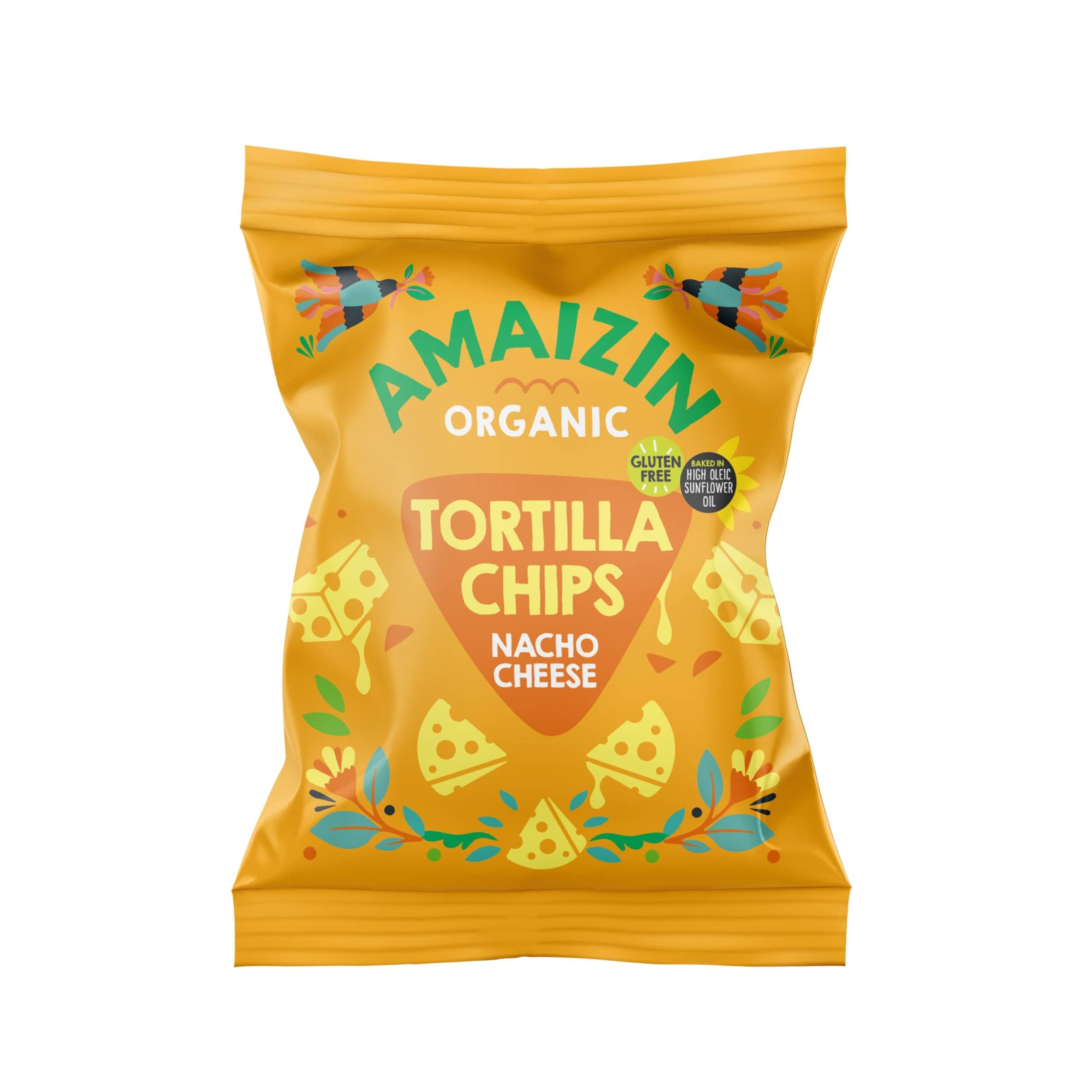 Chipsy kukuřičné nacho s příchutí sýra 150 g BIO   AMAIZIN Amaizin