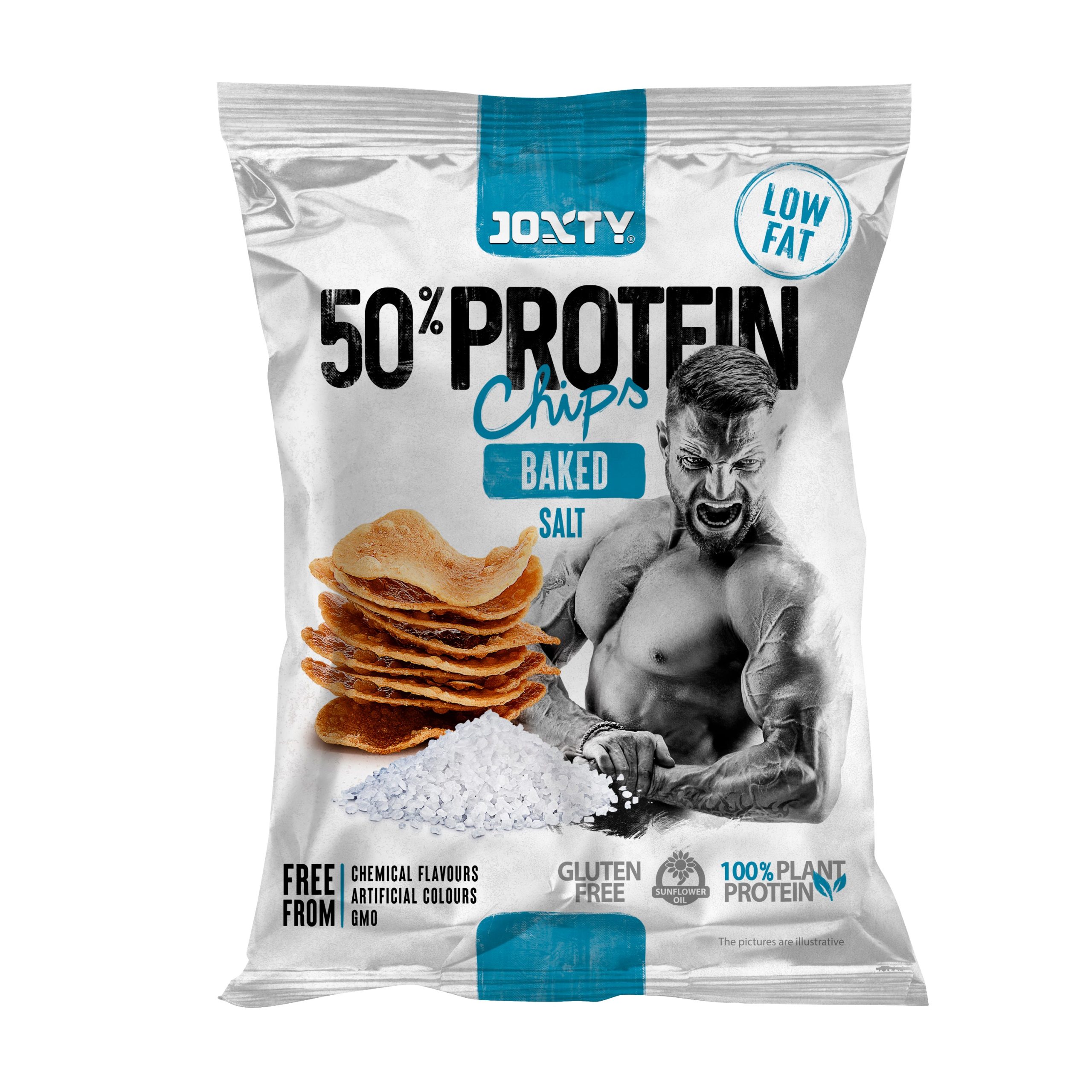 Chipsy proteinové pečené se solí 40 g   JOXTY CHIPS New Delespine