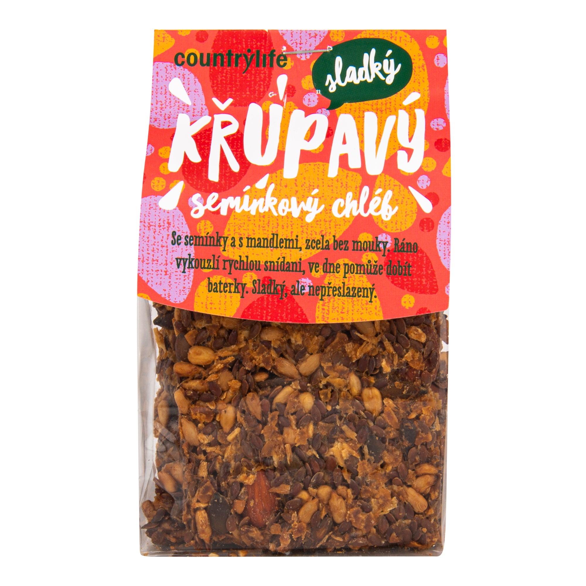 Chléb semínkový křupavý sladký 150 g   COUNTRY LIFE Country Life