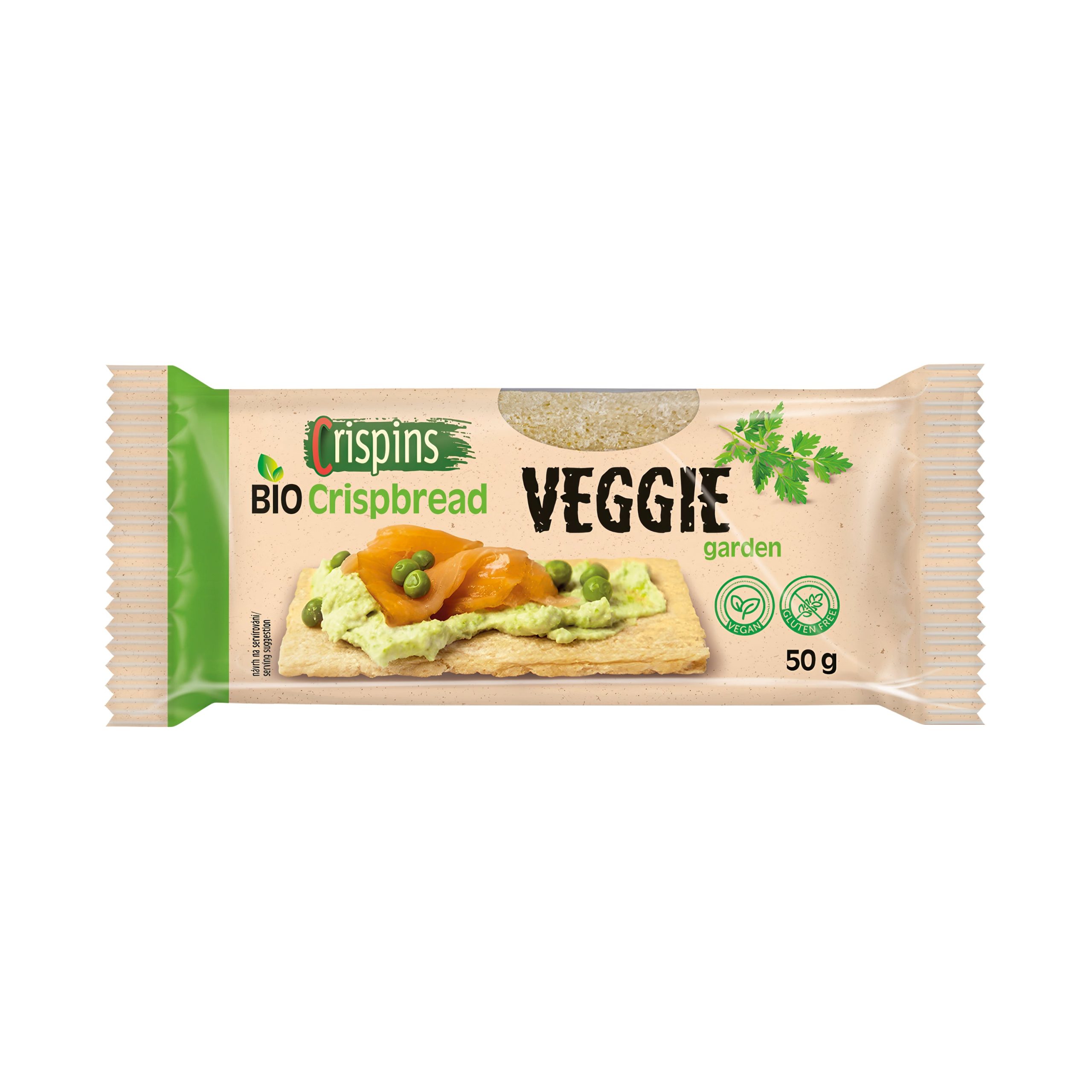 Chlebíček veggie garden 50 g BIO   EXTRUDO Extrudo