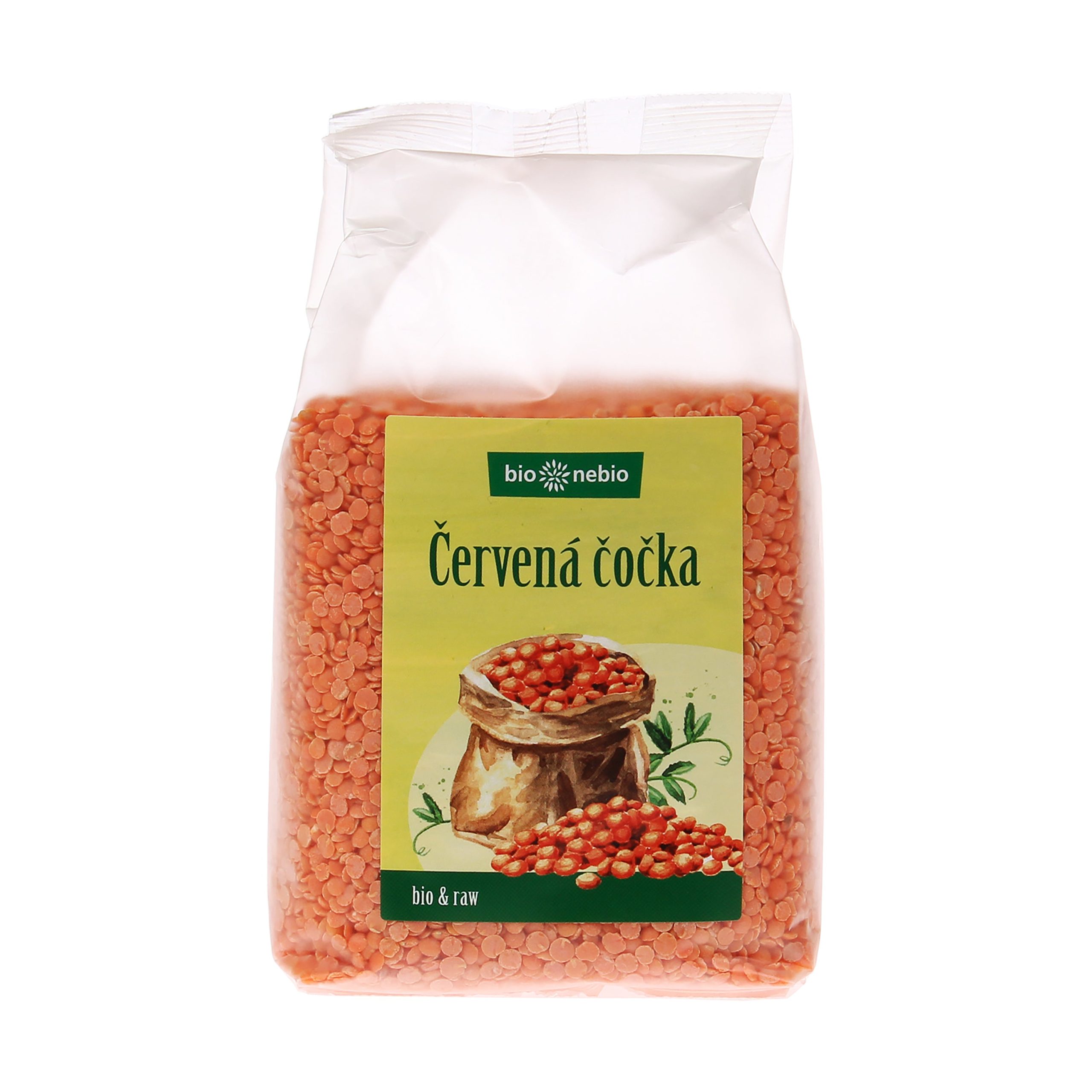 Čočka červená půlená 500 g BIO   BIO NEBIO Bio nebio