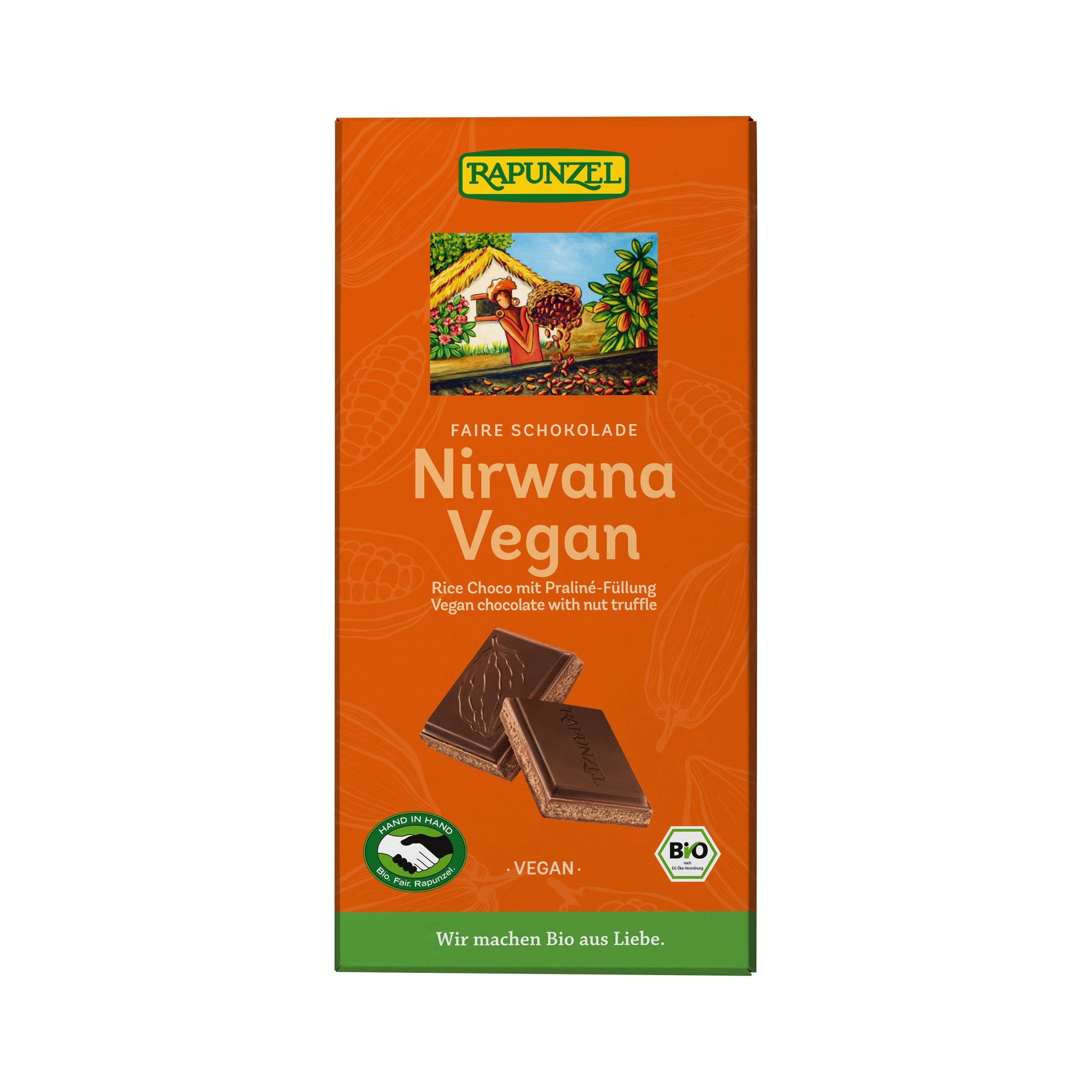 Čokoláda Nirwana vegan 100 g BIO   RAPUNZEL Rapunzel