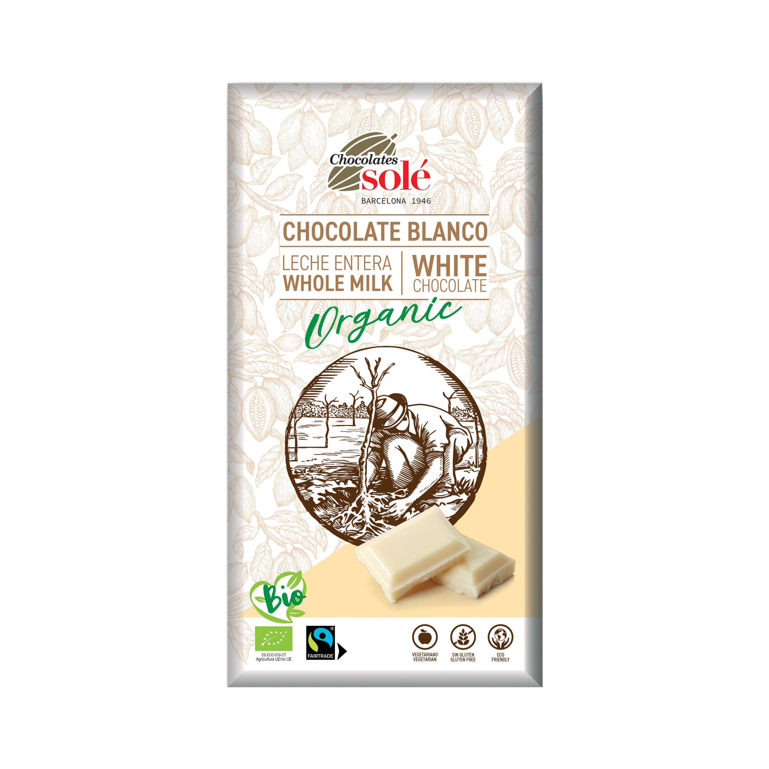 Čokoláda bílá 90 g BIO   SOLÉ SOLÉ