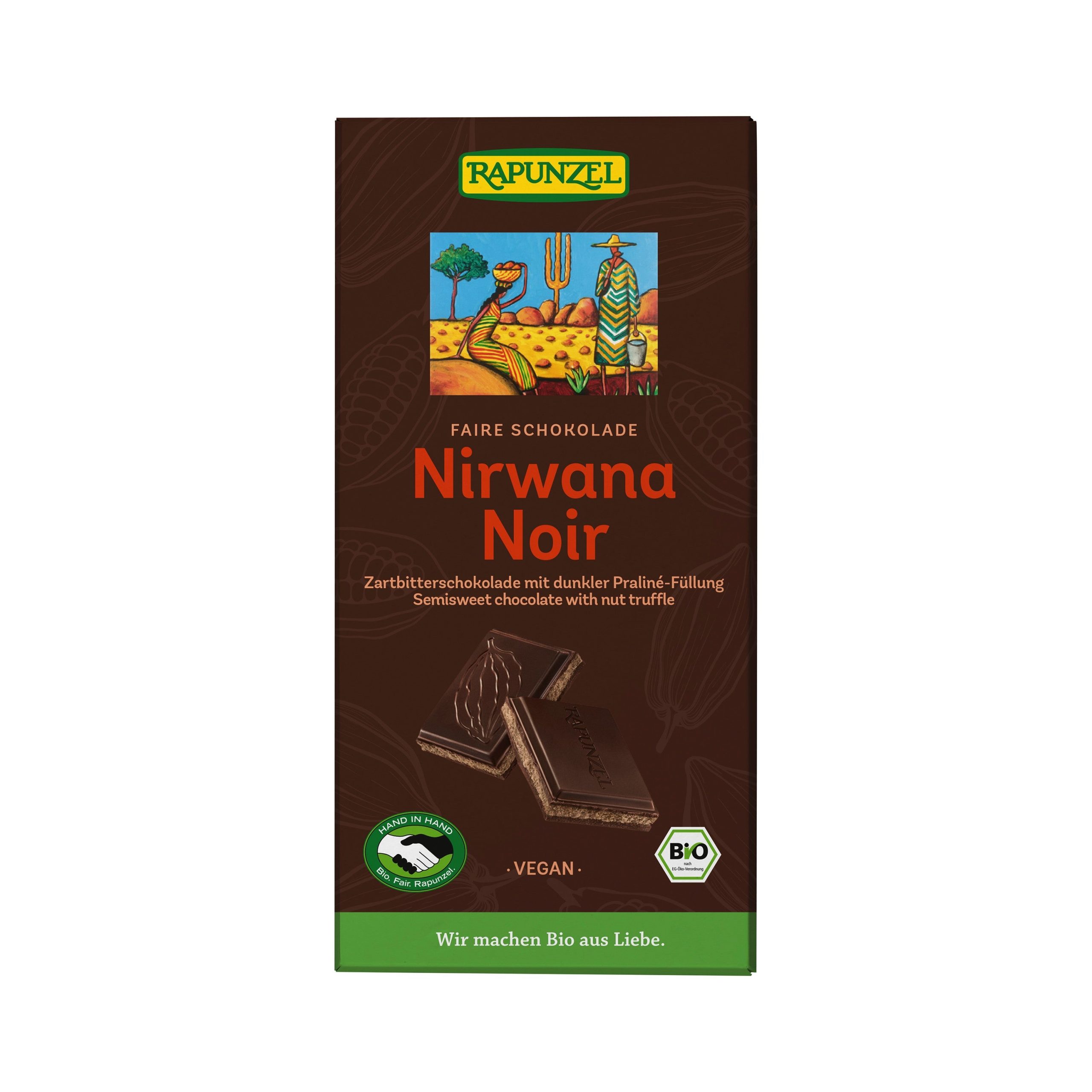 Čokoláda hořká Nirwana 100 g BIO   RAPUNZEL Rapunzel