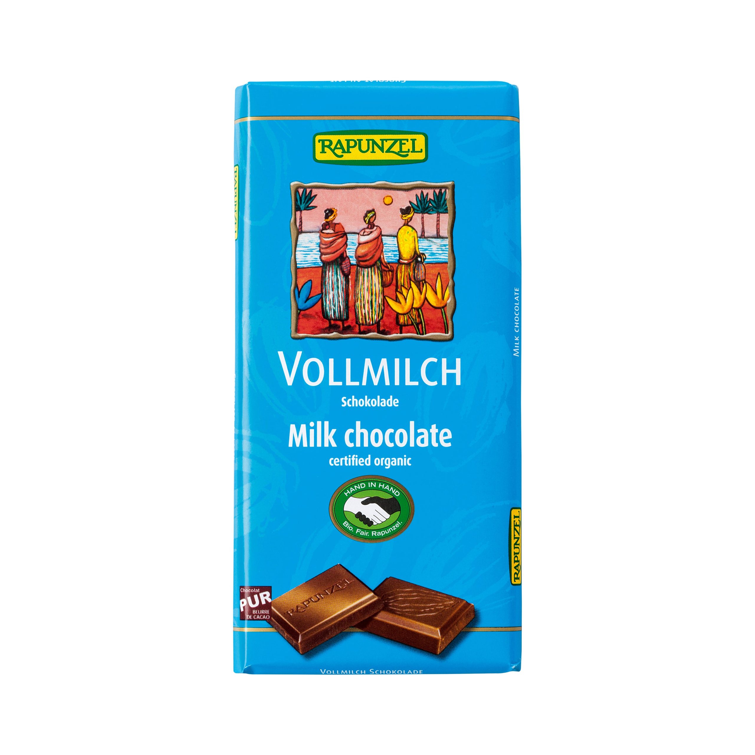 Čokoláda mléčná 38 % 100 g BIO   RAPUNZEL Rapunzel