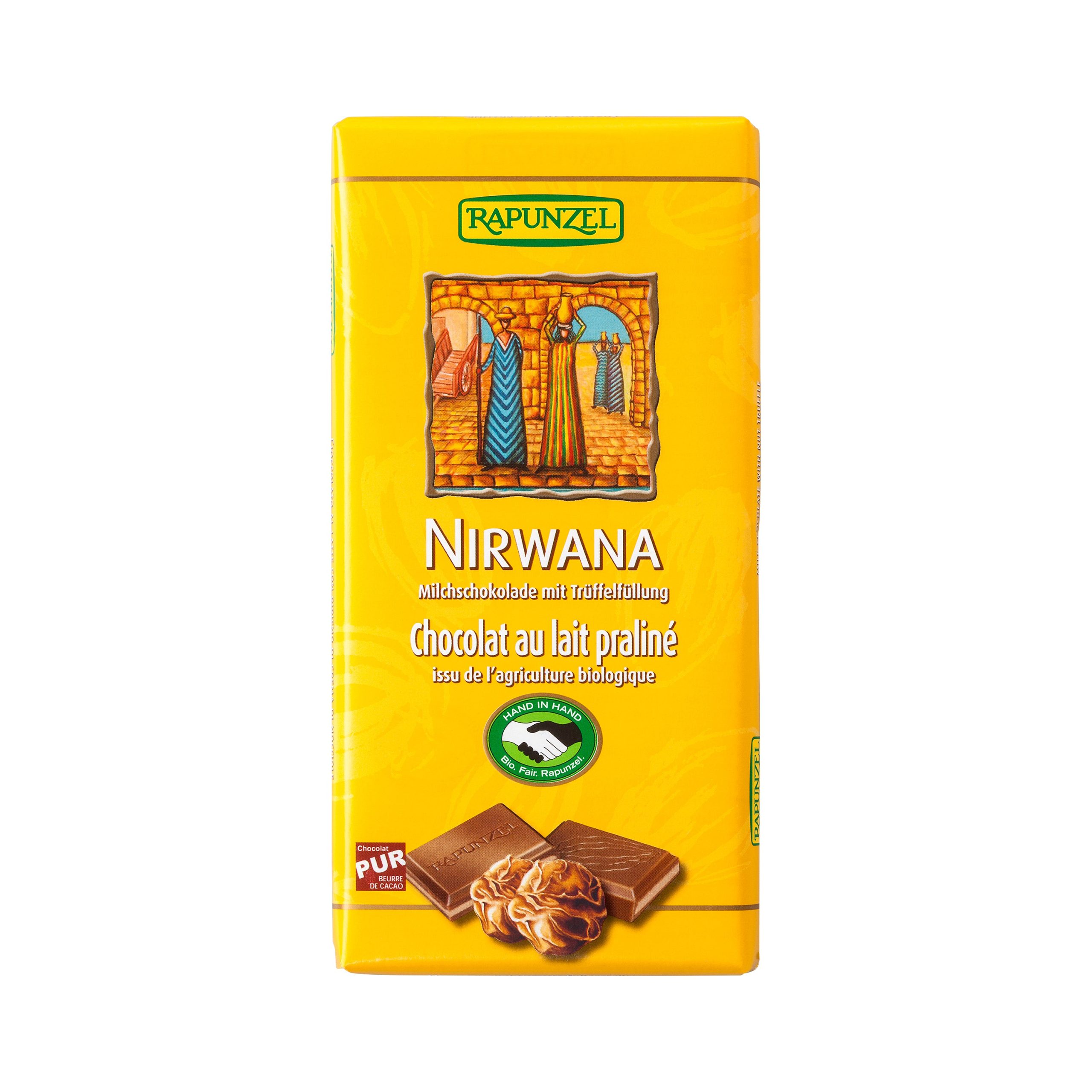 Čokoláda mléčná Nirwana 100 g BIO   RAPUNZEL Rapunzel