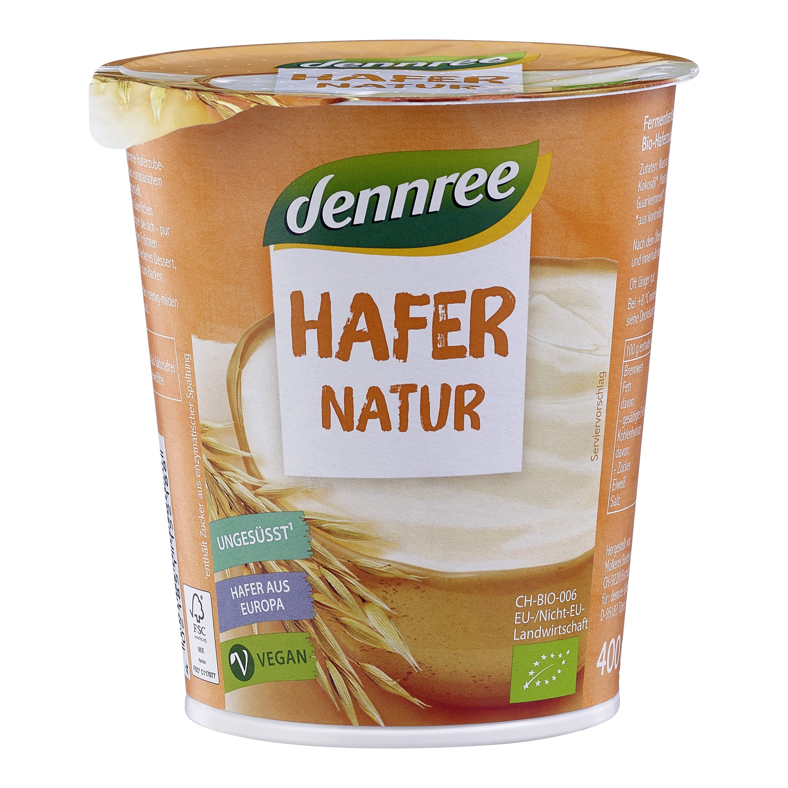 Dezert ovesný natur 400 g BIO   DENNREE Dennree