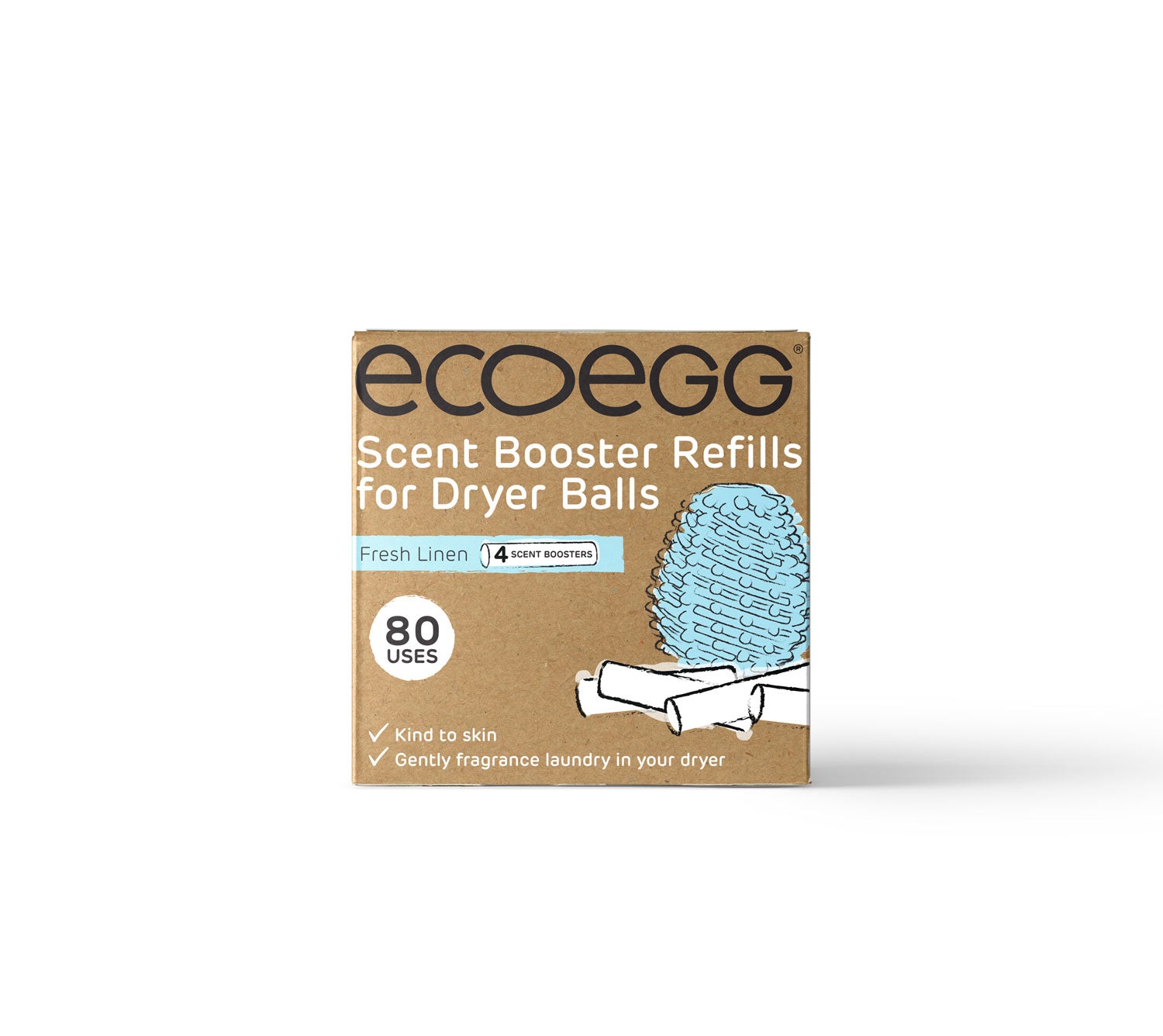 Ecoegg Náplň do vajíčka na sušení prádla - svěží bavlna (4 ks) Ecoegg