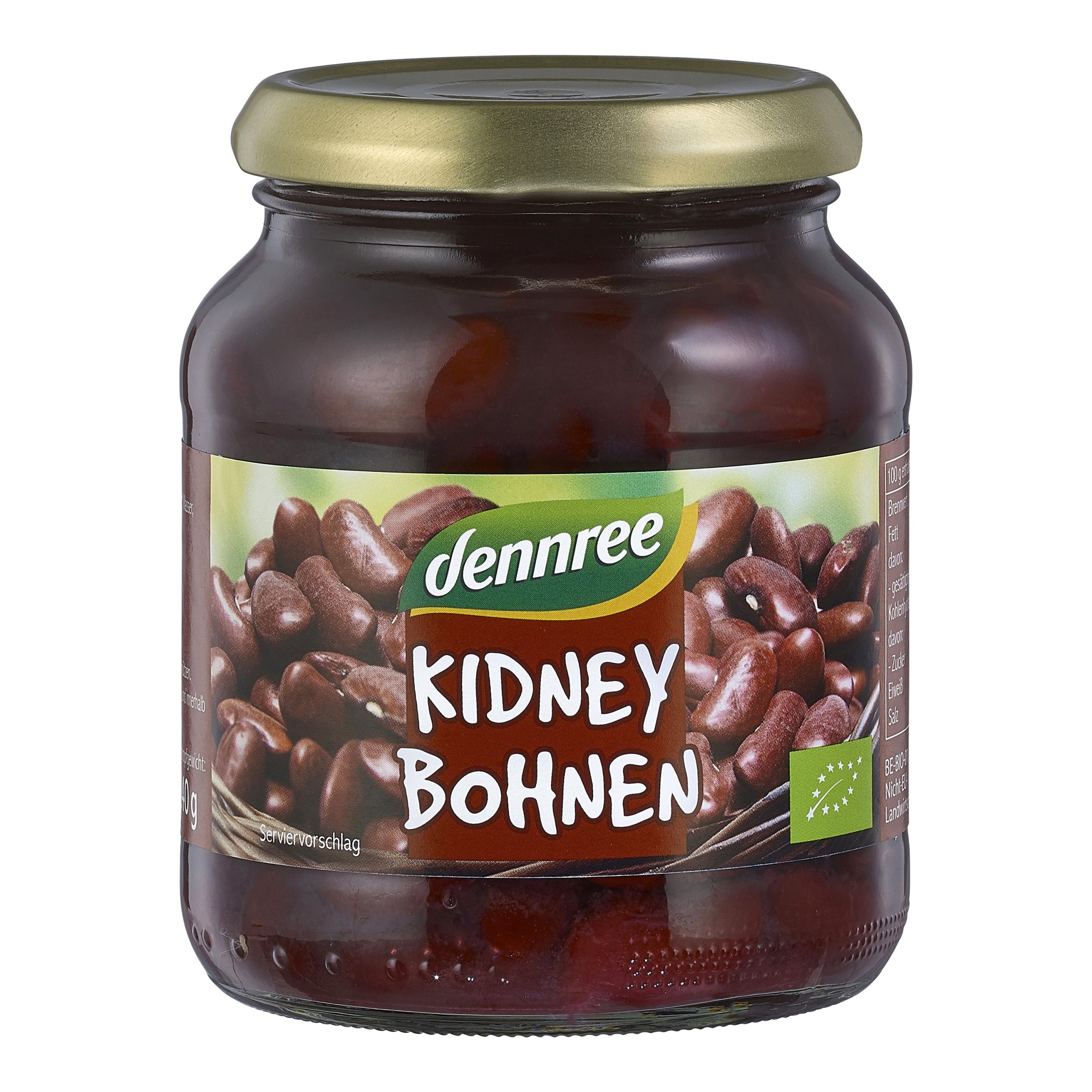 Fazole červená ledvina ve slaném nálevu 360 g BIO   DENNREE Dennree