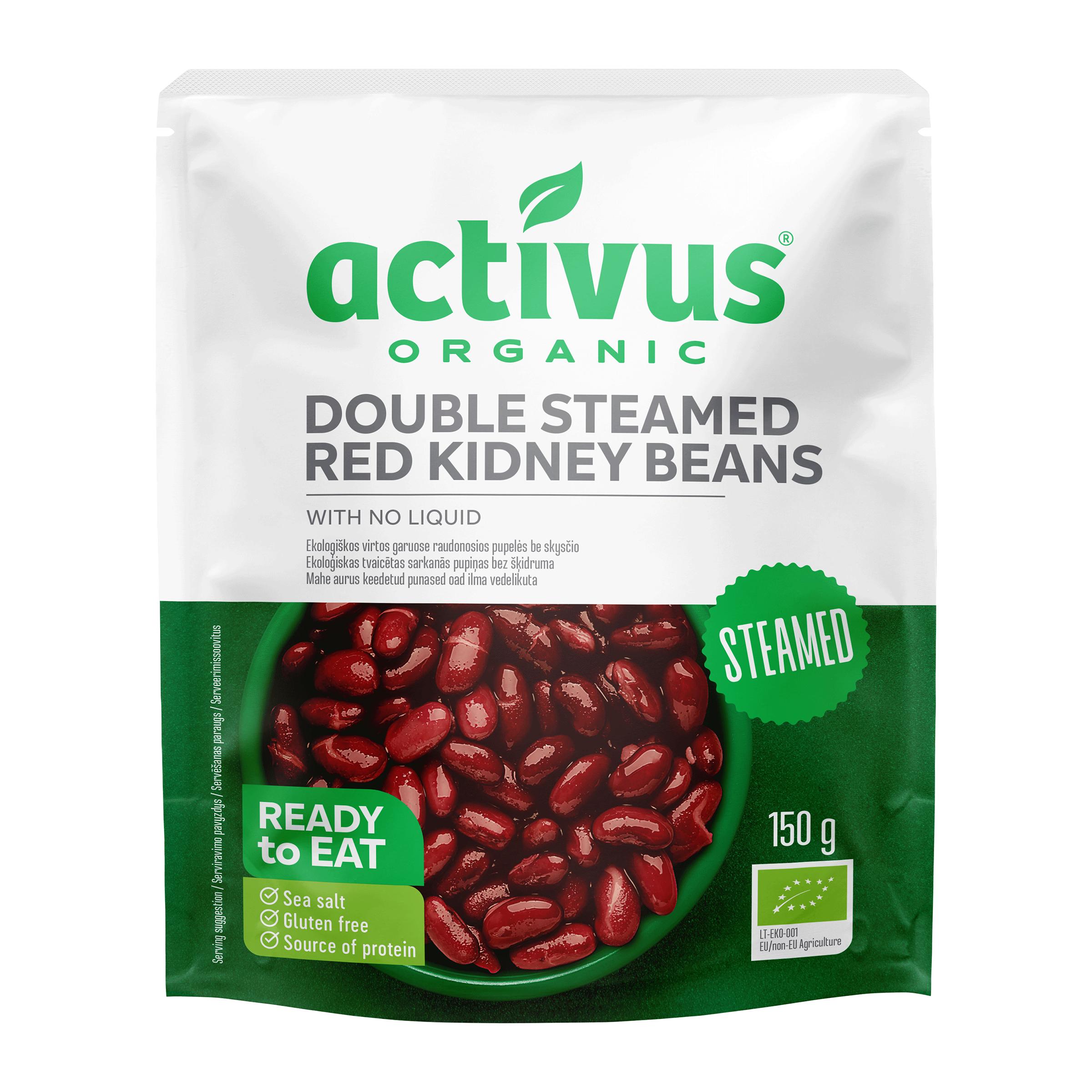 Fazole červená na páře bez nálevu 150 g BIO   ACTIVUS Activus
