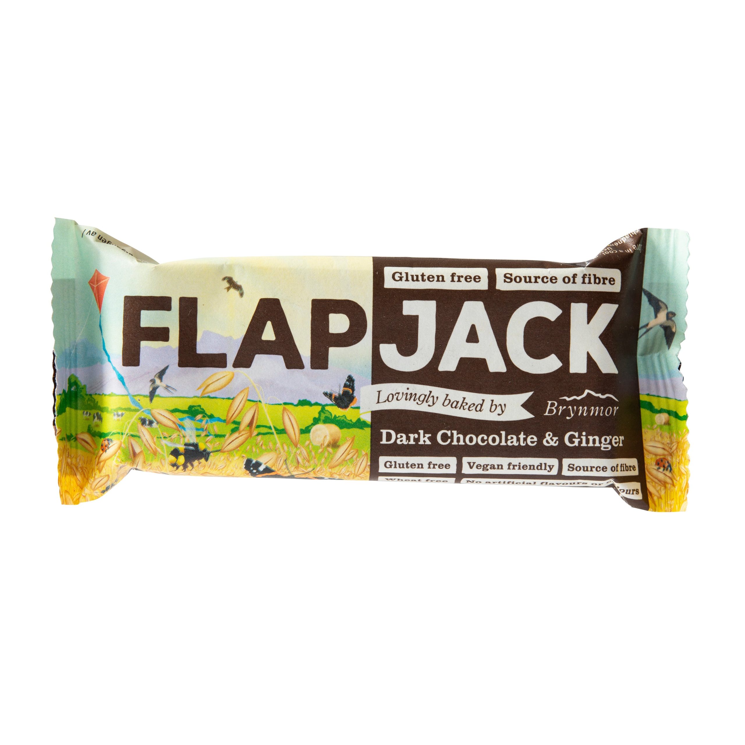 Flapjack ovesný čokoláda se zázvorem bezlepkový 80 g   BRYNMOR Brynmor