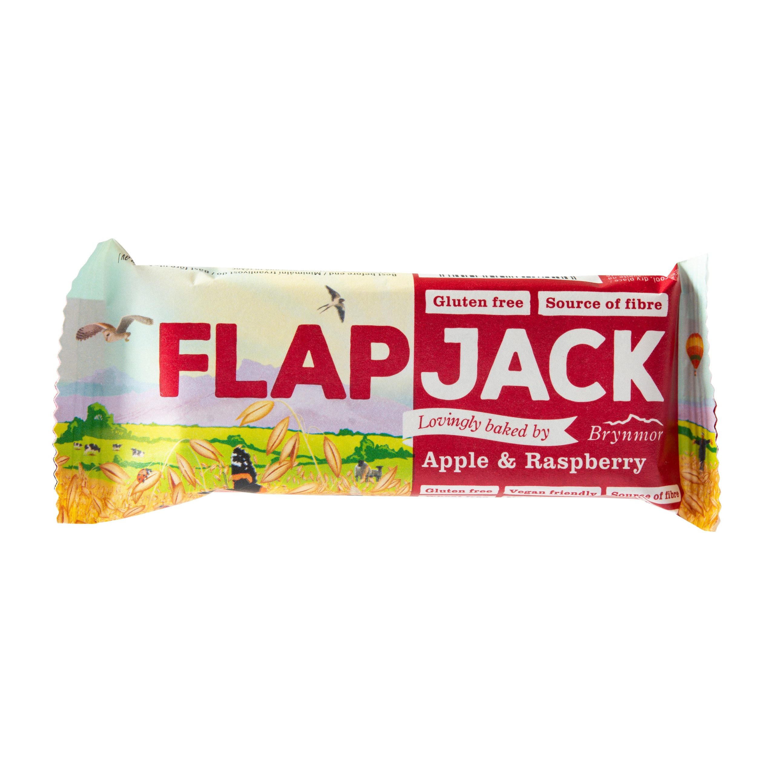 Flapjack ovesný malina-jablečná šťáva bezlepkový 80 g   BRYNMOR Brynmor