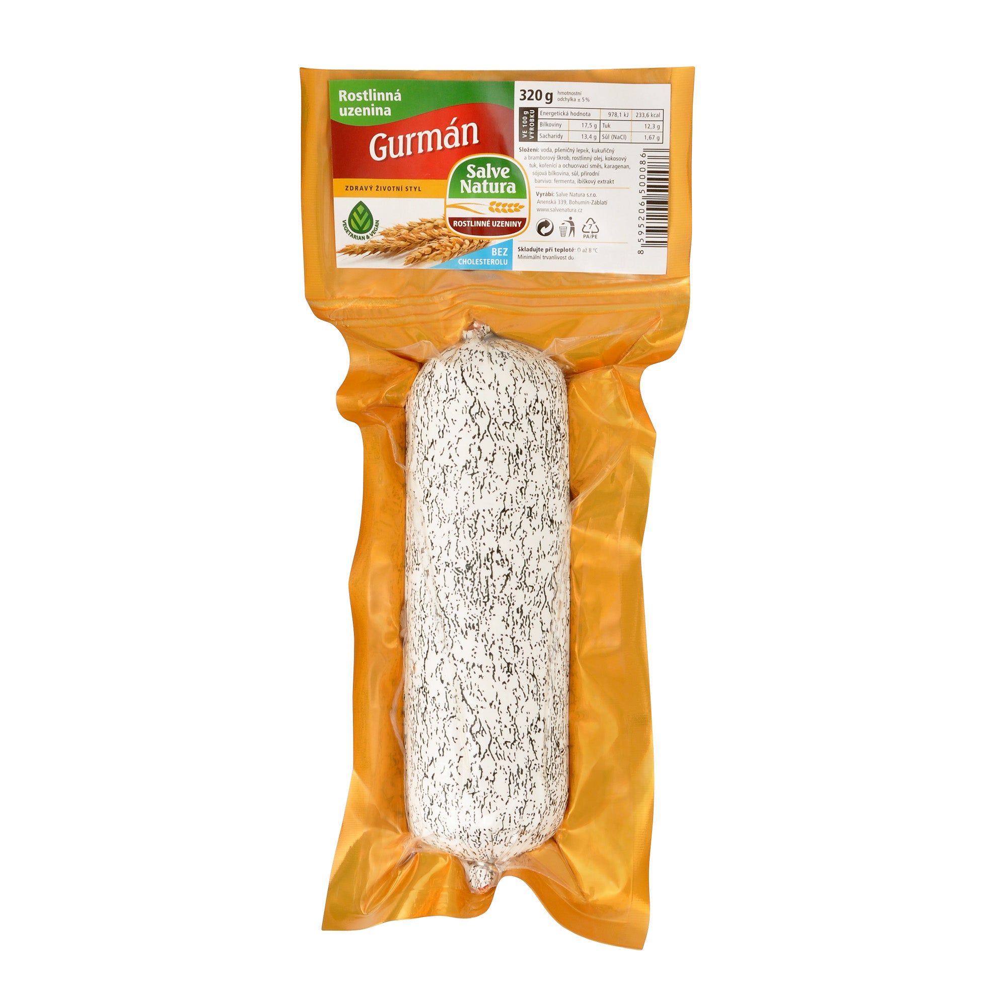 Gurmán rostlinná uzenina 320 g   SALVE NATURA Salve Natura