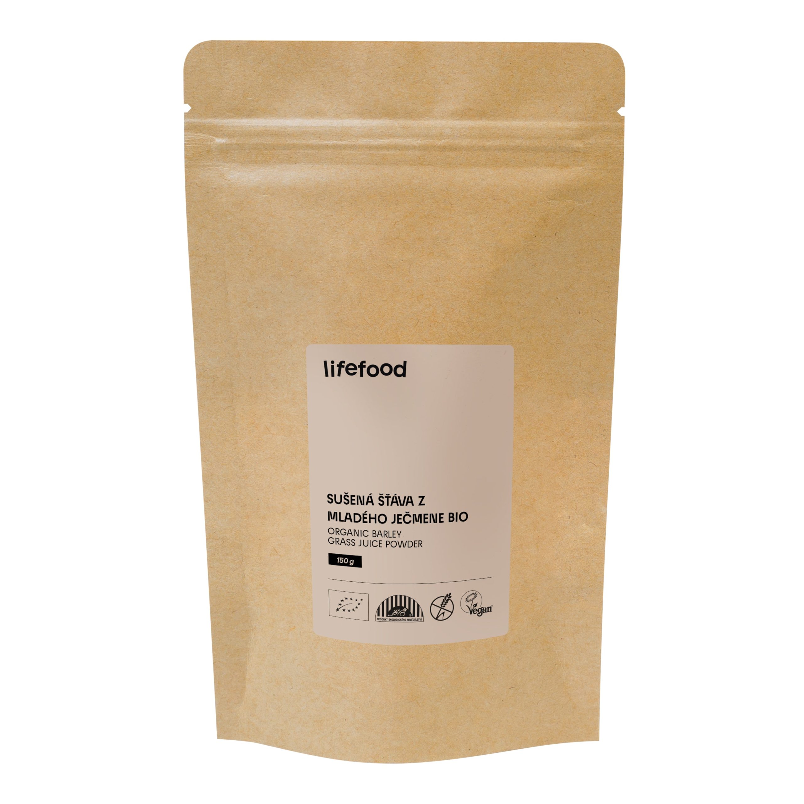 Ječmen mladý sušená šťáva 150 g BIO   LIFEFOOD Lifefood