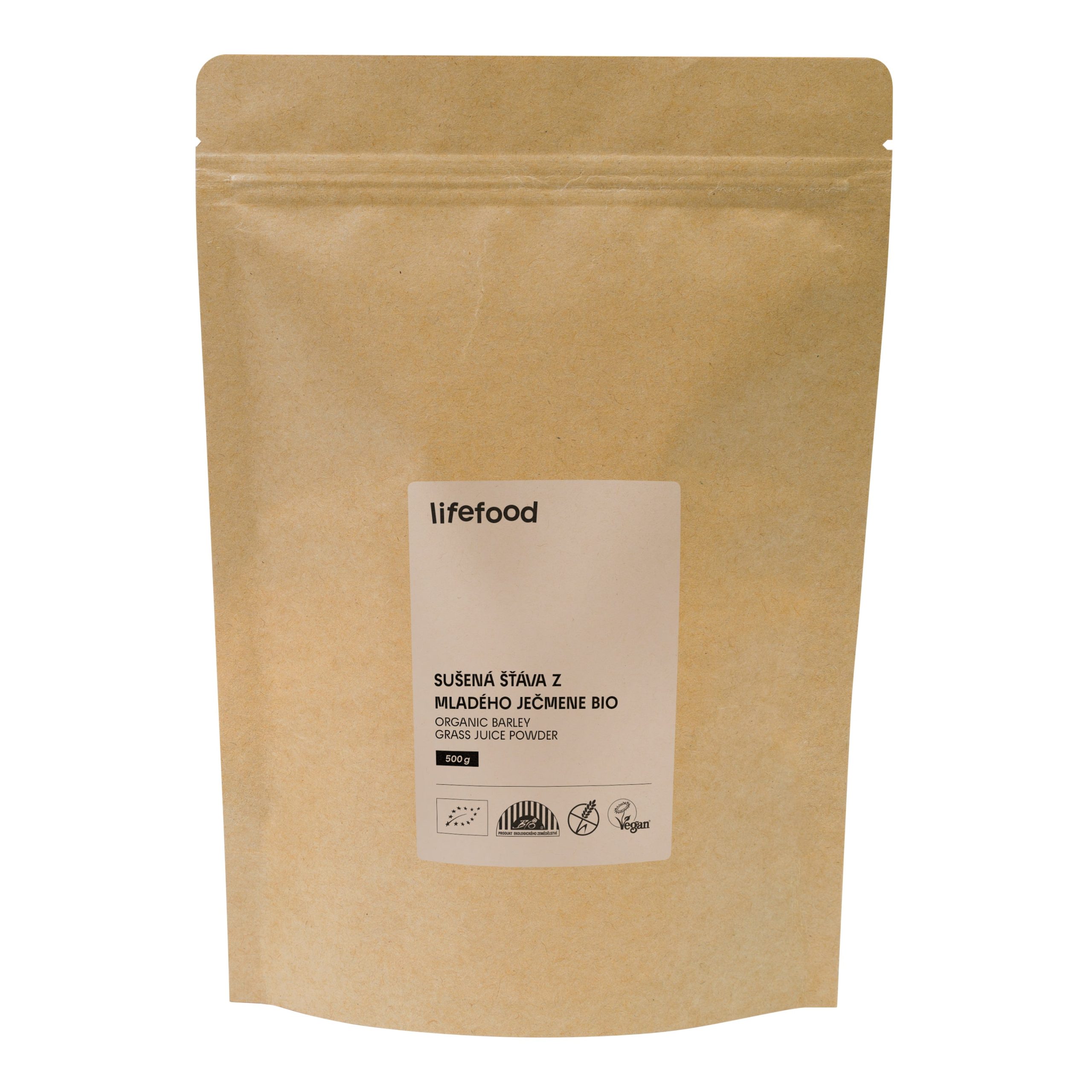 Ječmen mladý sušená šťáva 500 g BIO   LIFEFOOD Lifefood