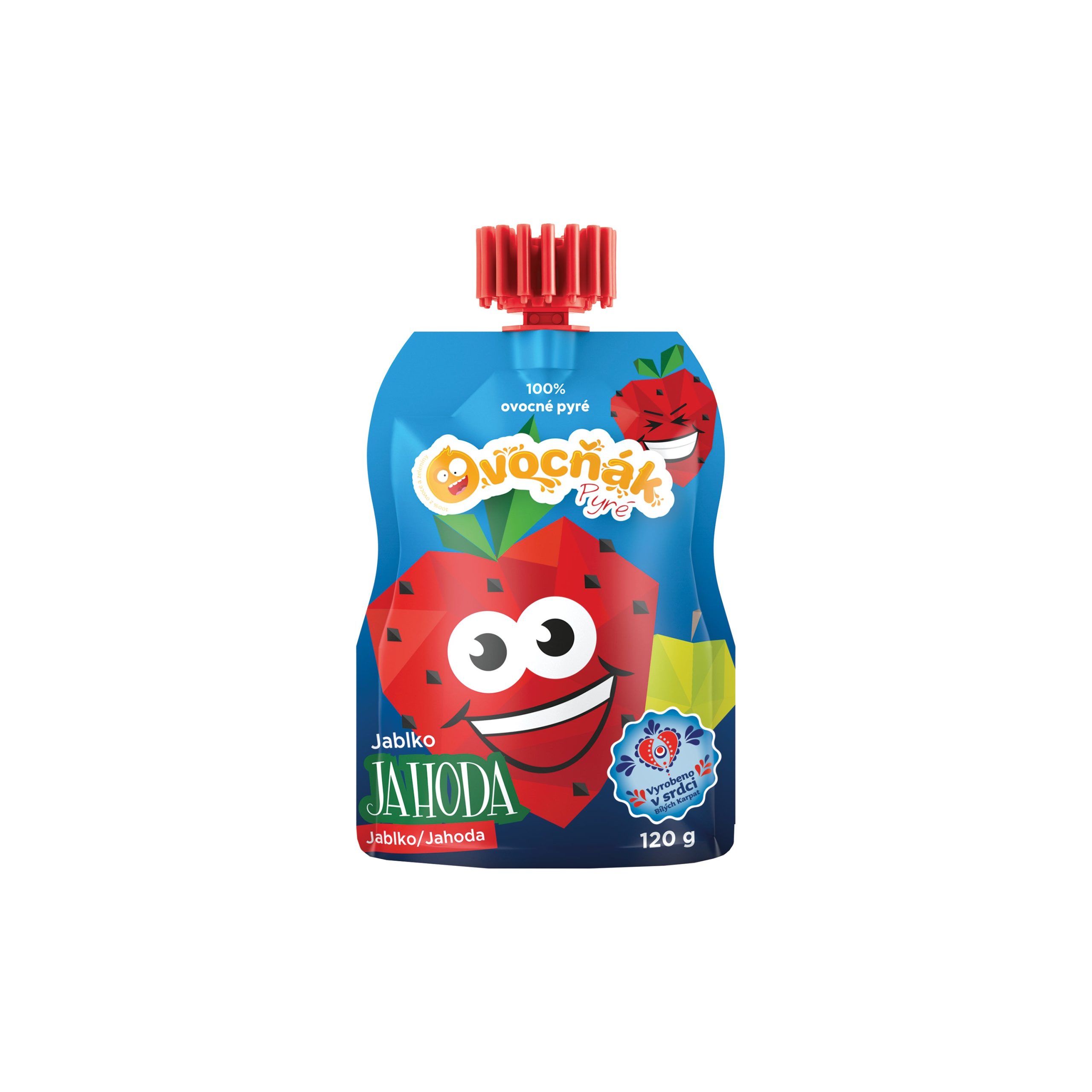 Kapsička jablko-jahoda 120 g   OVOCŇÁK Ovocňák