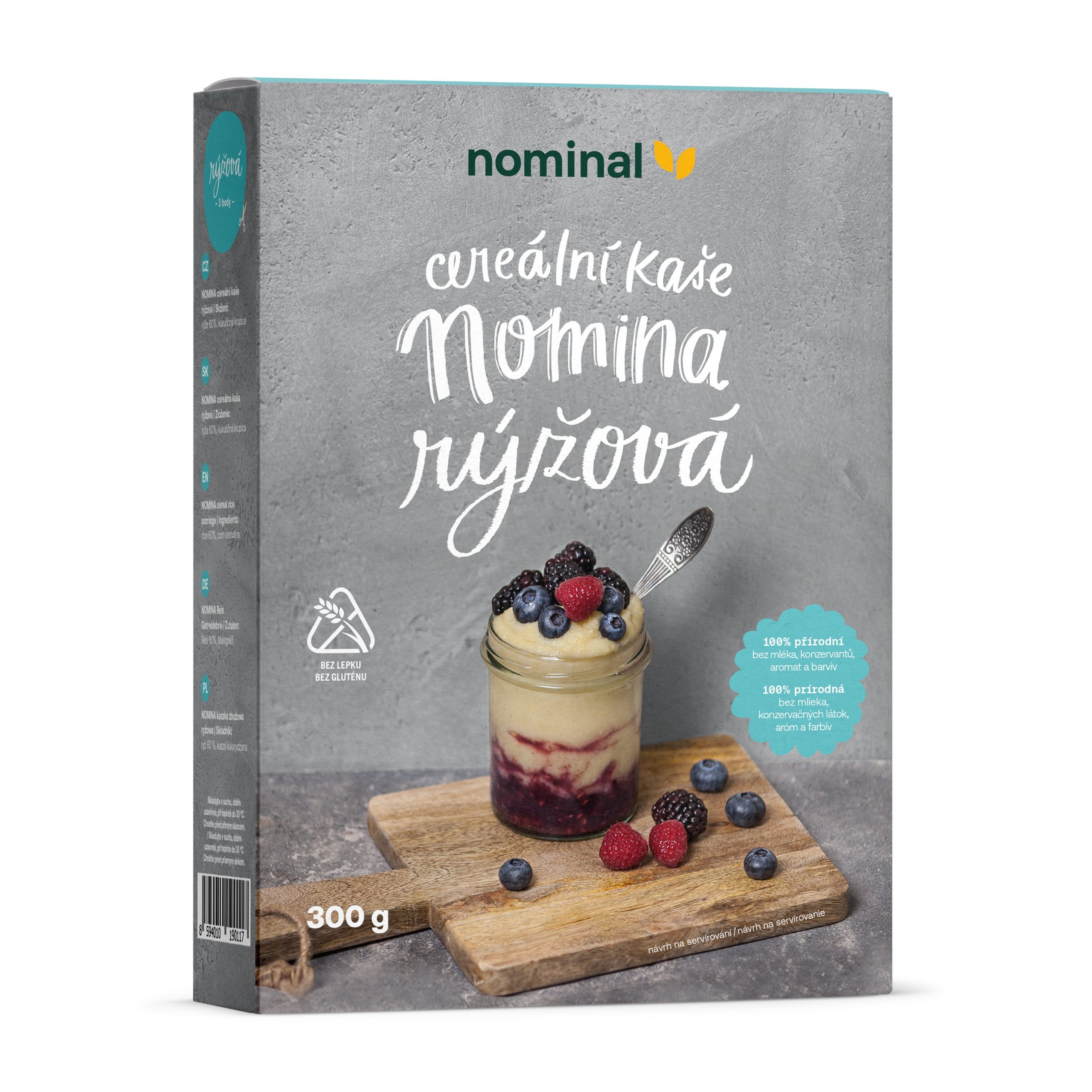Kaše rýžová bezlepková Nomina 300 g   NOMINAL Nominal
