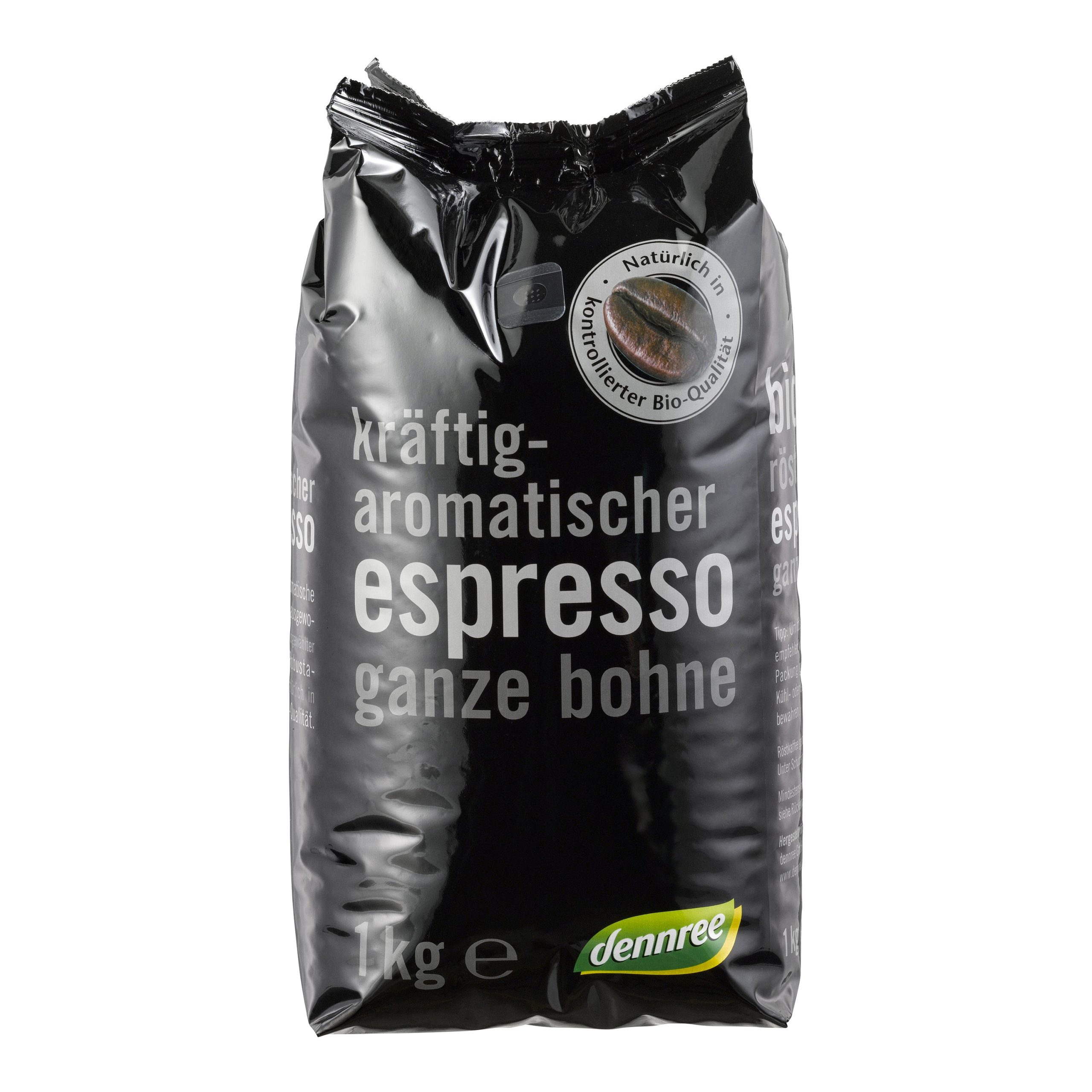 Káva espresso zrnková 1 kg BIO   DENNREE Dennree