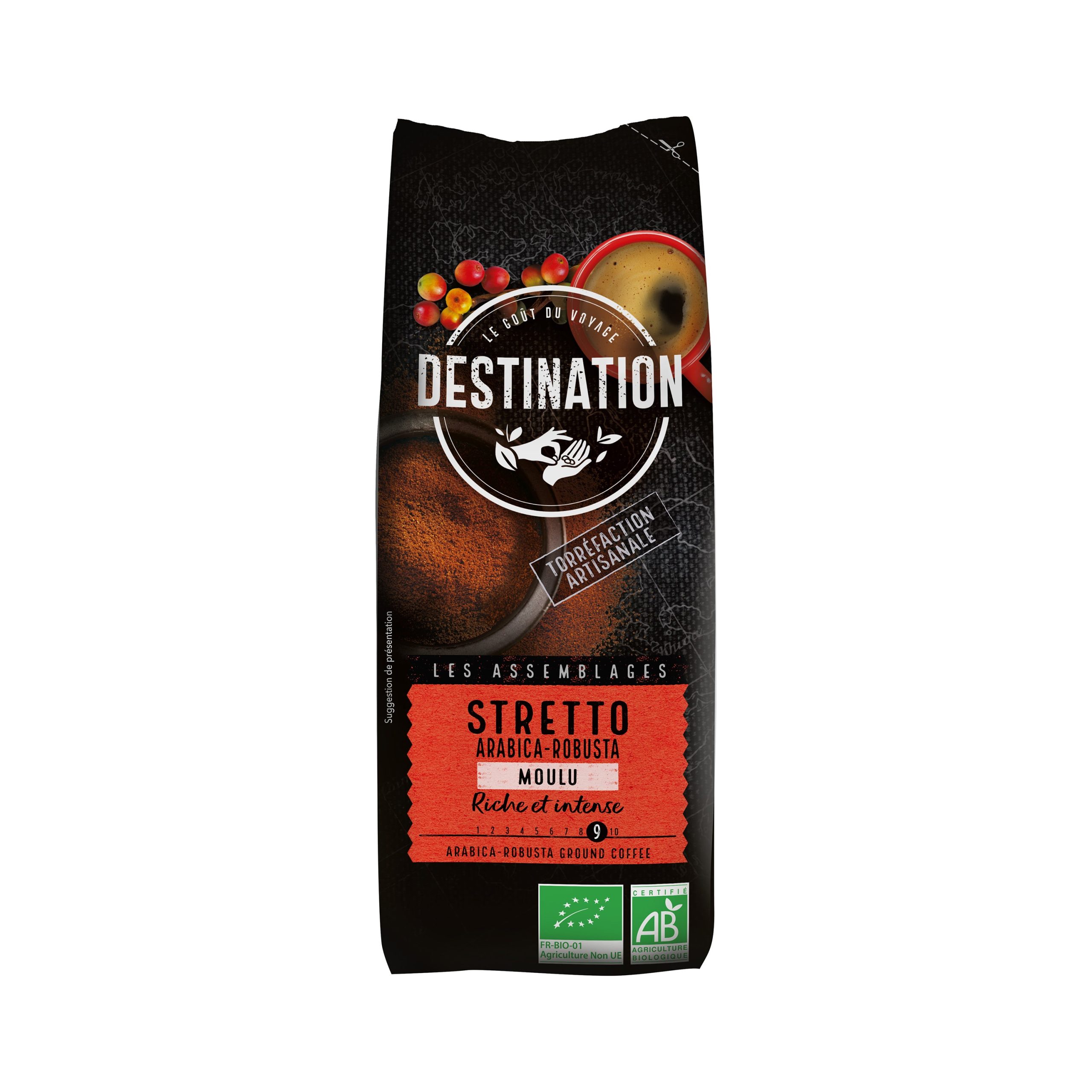 Káva mletá Stretto 250 g BIO   DESTINATION Destination