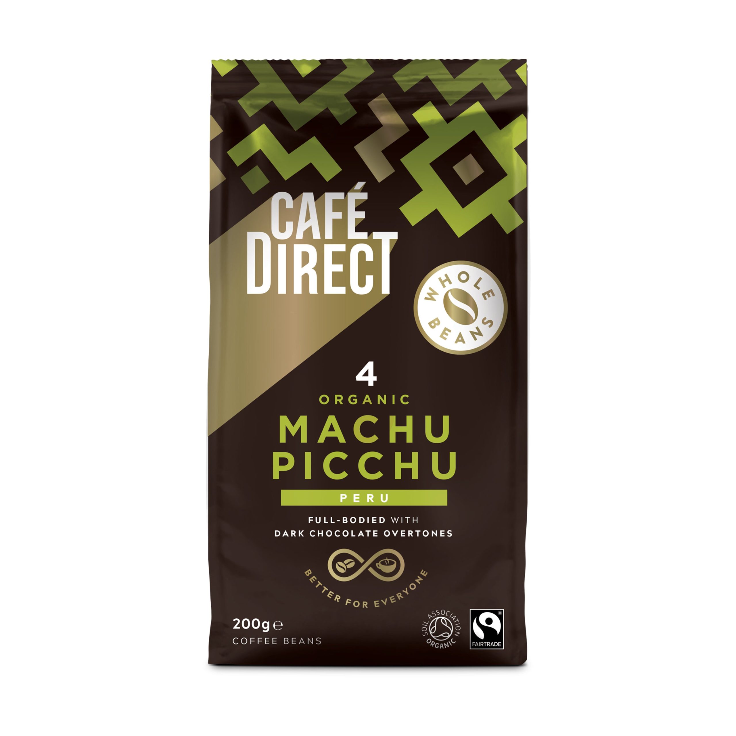 Káva zrnková Machu Picchu SCA 200 g BIO   CAFÉDIRECT Cafédirect