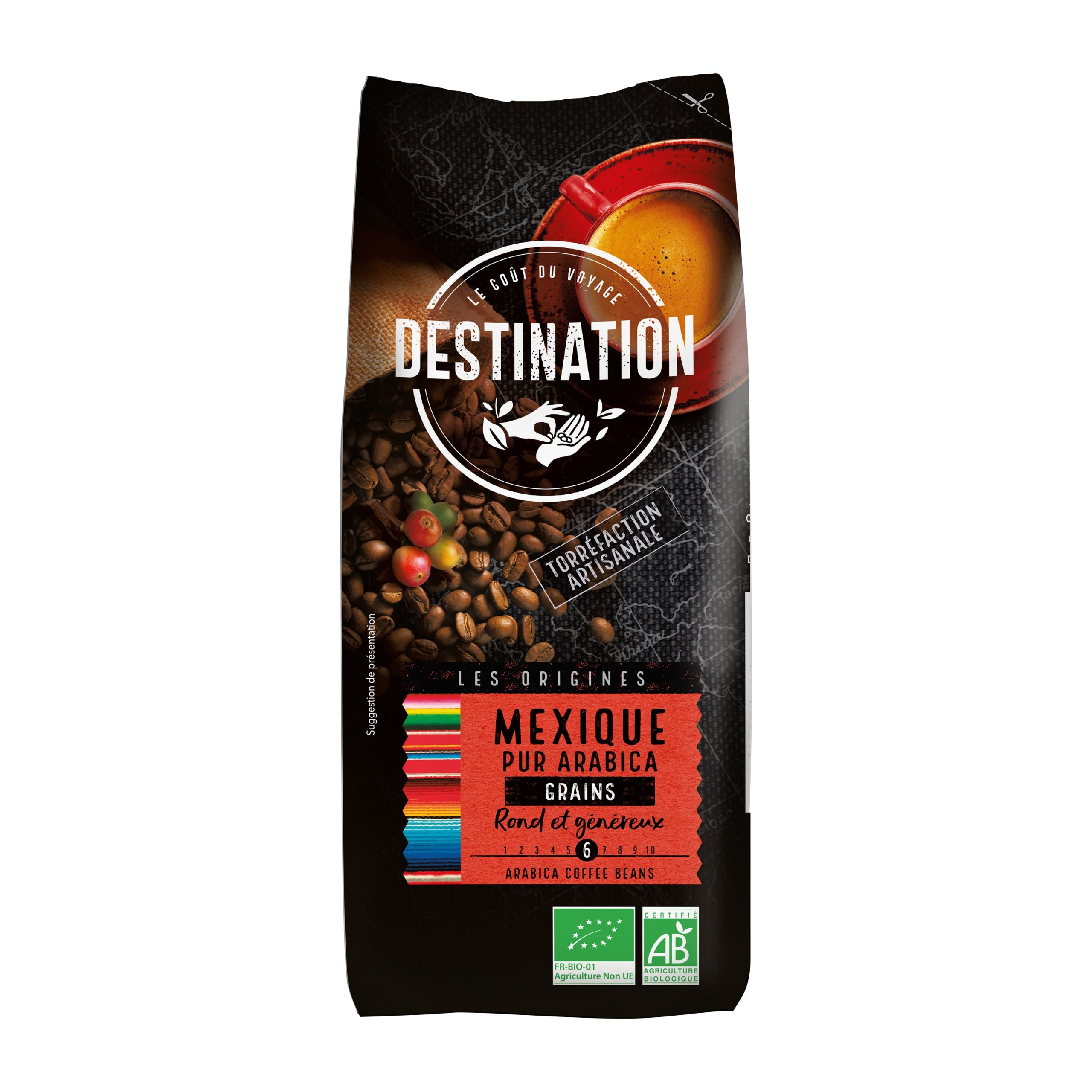 Káva zrnková Mexiko 1 kg BIO   DESTINATION Destination