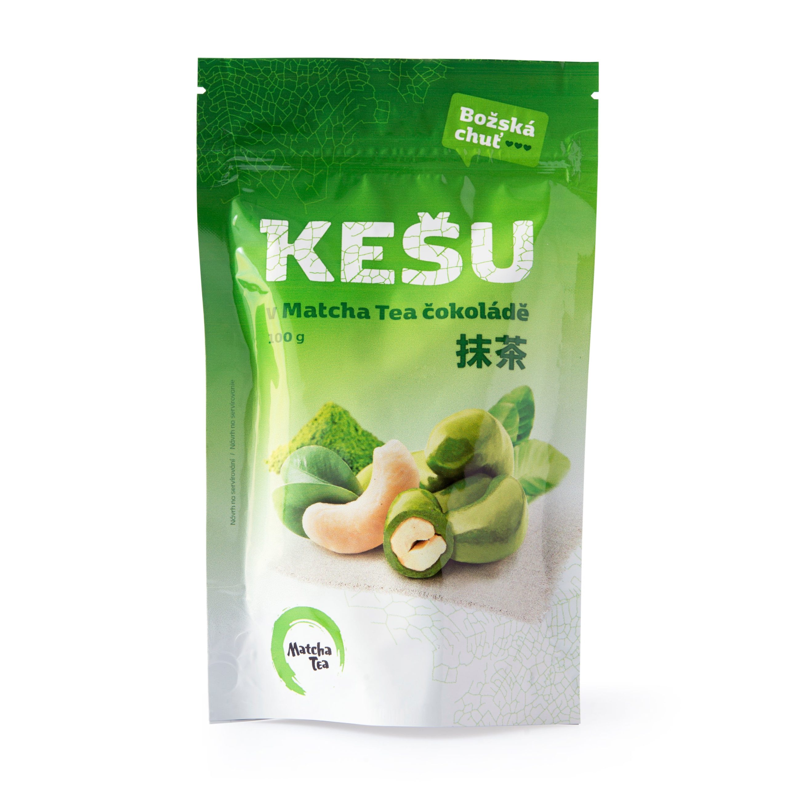 Kešu ořechy v matcha tea čokoládě 100 g   MATCHA TEA Matcha Tea