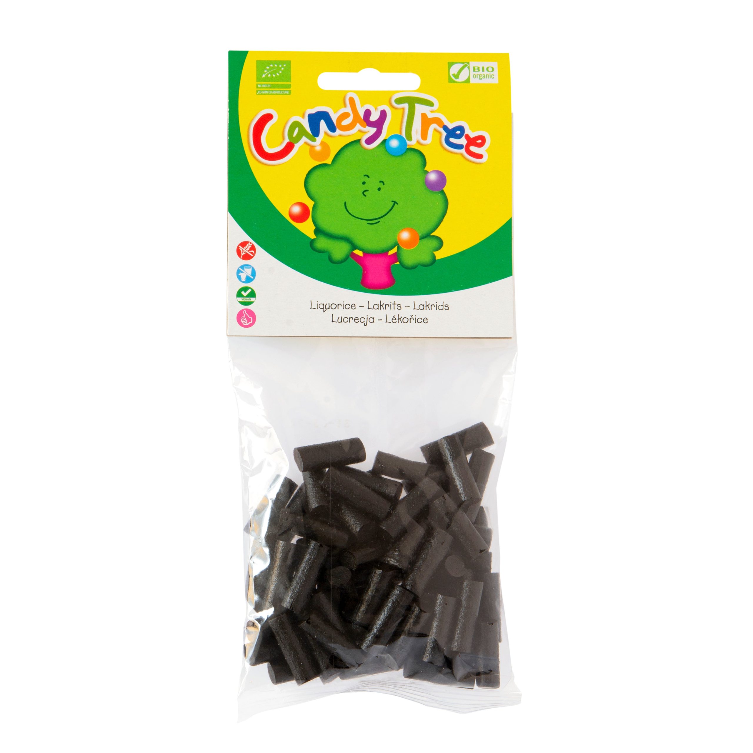 Kousky s příchutí lékořice bezlepkové 100 g BIO   CANDY TREE Candy Tree