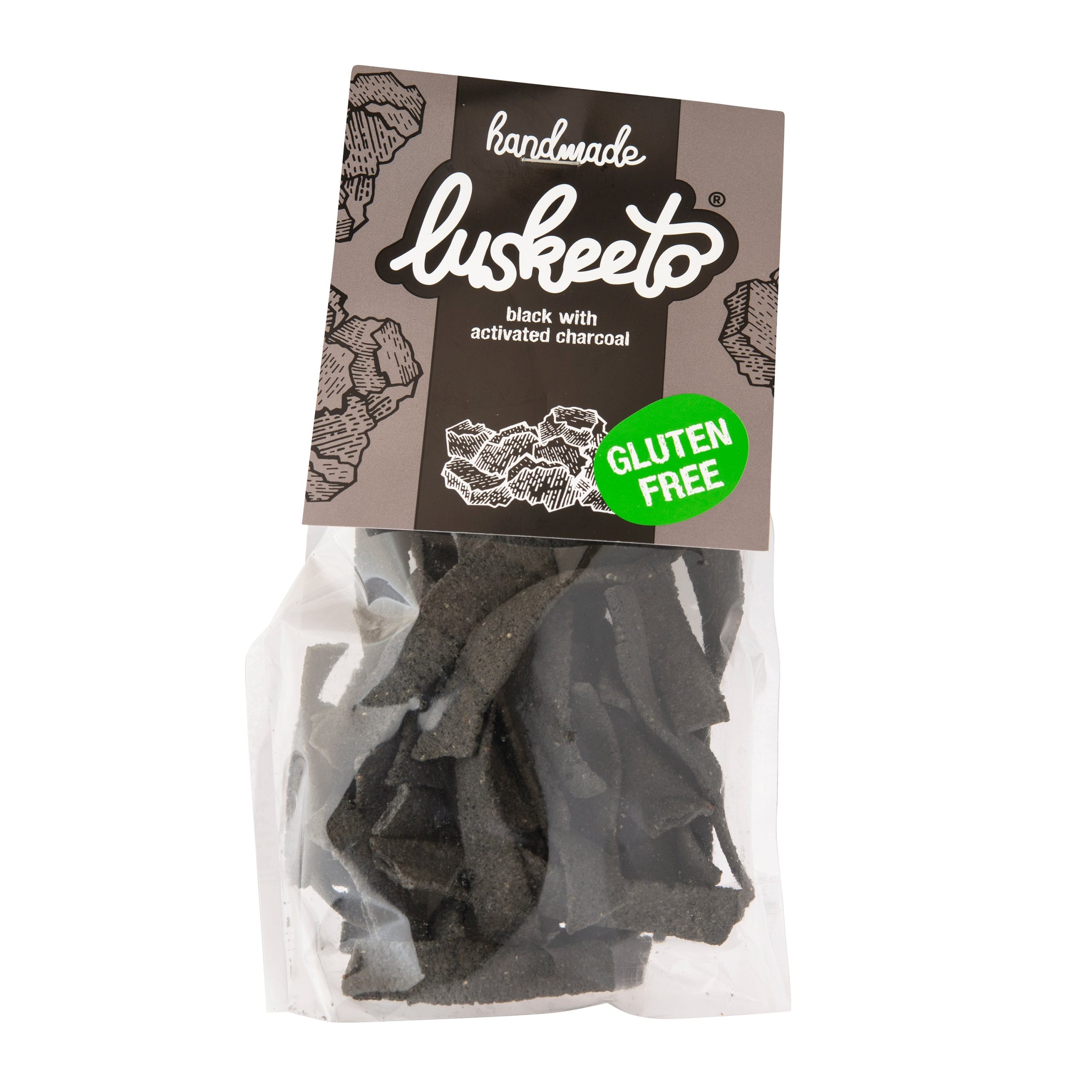 Krekry luštěninové s aktivním uhlím 70 g   LUSKEETO Luskeeto